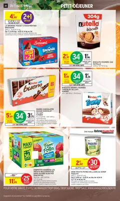 Intermarché - Prévisualisation de BISCUITS FOURRÉS X22 NUTELLA, 304 g - Biscuits fourrés valide à partir de 03.03.2026 | Page: 28