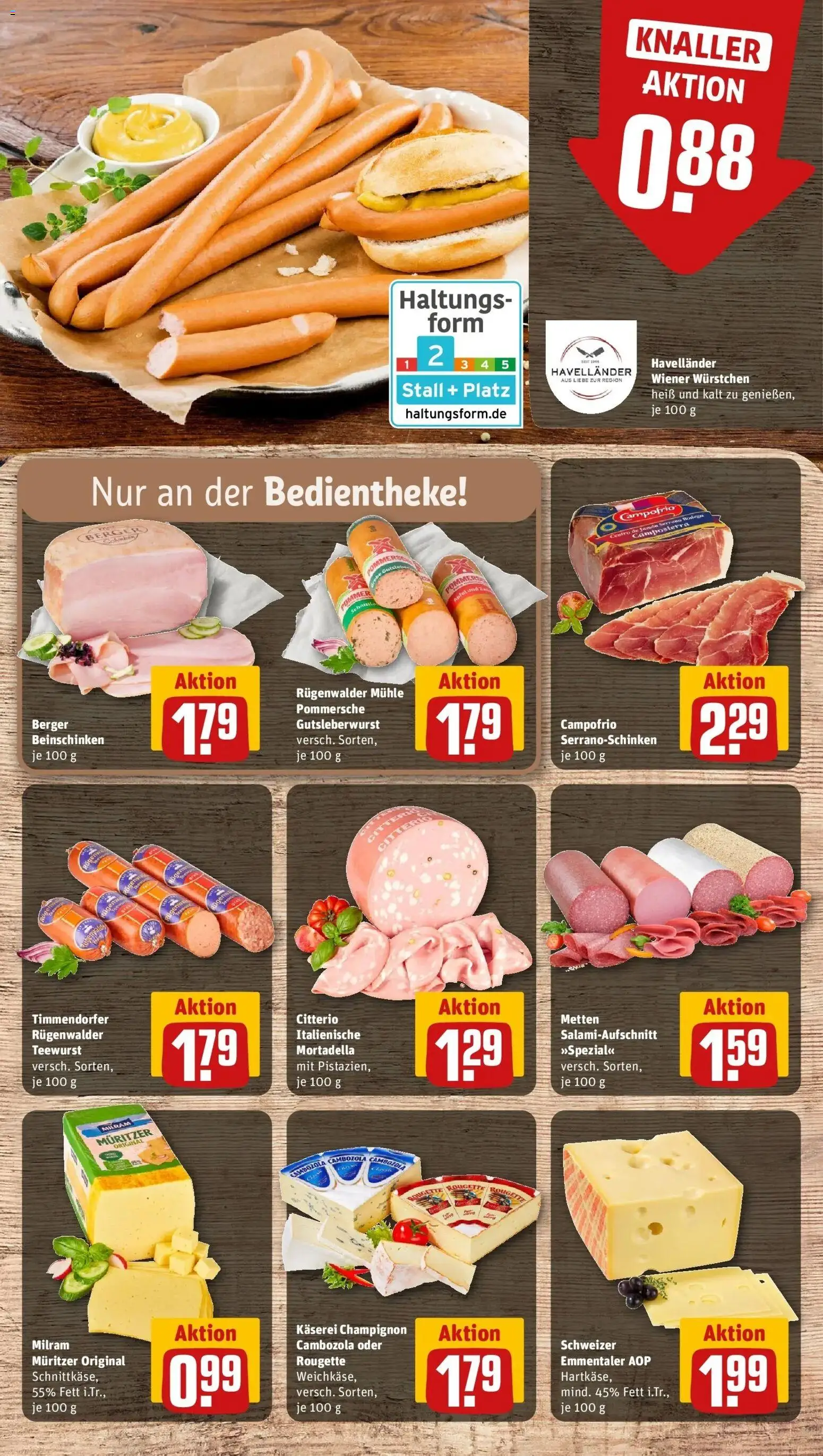 Rewe prospekt Königs Wusterhausen / Niederlehme	 – gültig ab 16.02.2026 | Seite: 13 | Produkte: Mühle, Wiener wurstchen, Äpfel, Milram