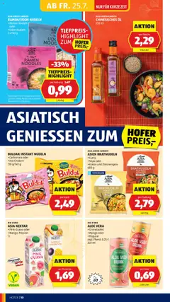 Hofer AT akciós ujság - amely érvényes a következő dátumtól: 25.07.2025 | Oldal: 12 | Termékek: Aloe vera, Vegán, Mangó