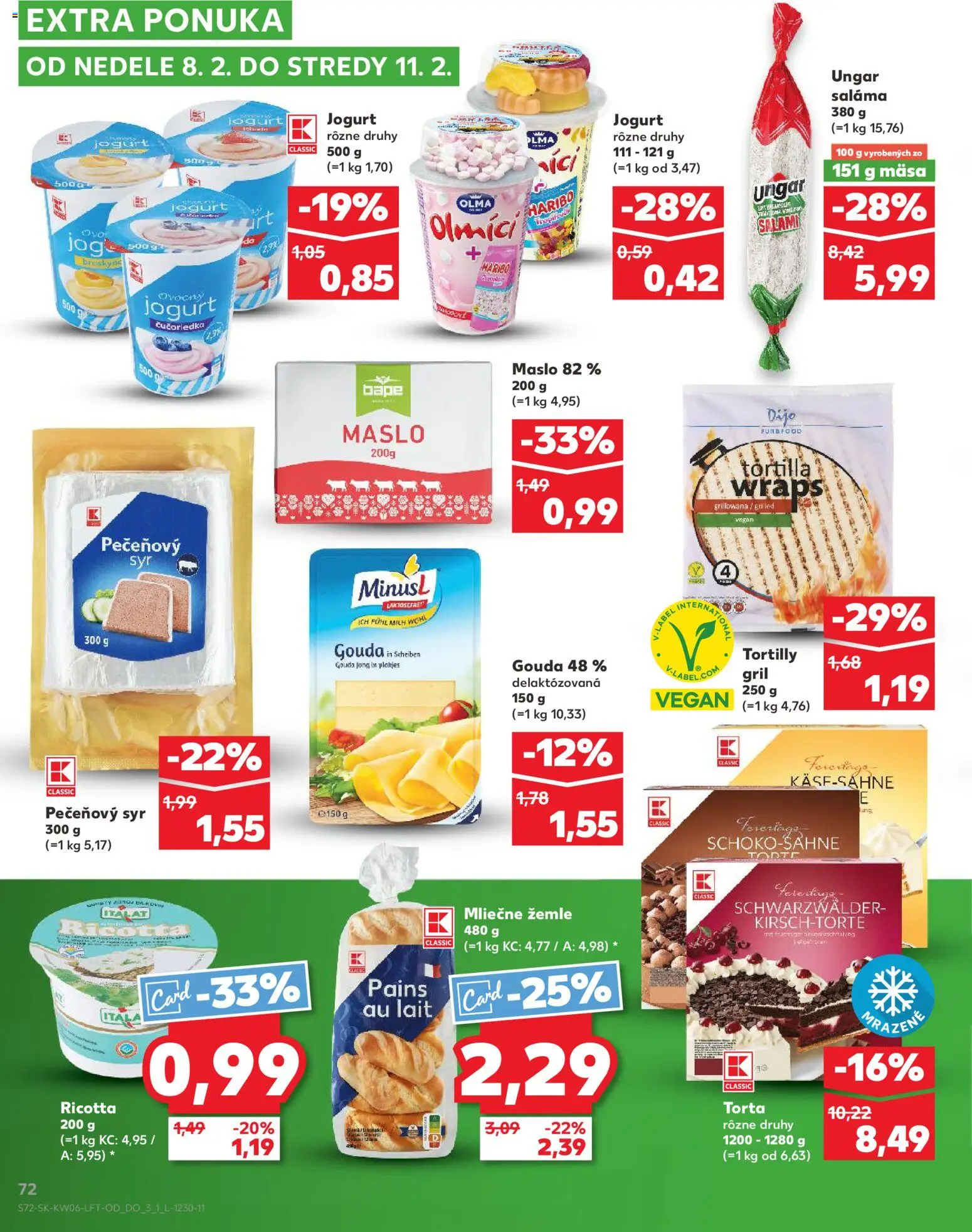 Nové Kaufland akcie – leták je platný od 05.02.2026 | Strana: 72 | Produkty: Gril, Syr, Jogurt