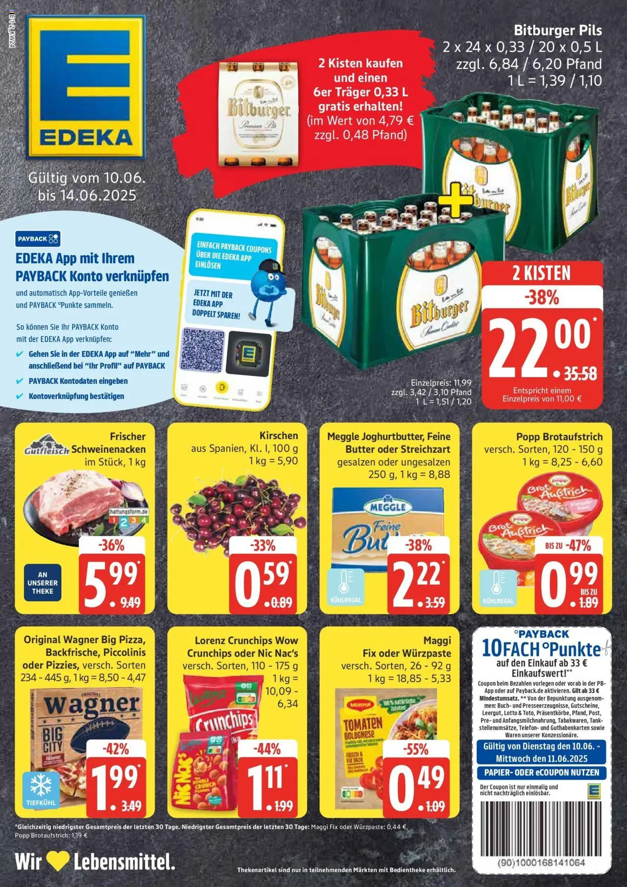 Edeka prospekt Großenwiehe	 - gültig ab dem 08.06.2025 | Seite: 1 | Produkte: Maggi, Lorenz crunchips, Piccolinis, Chips