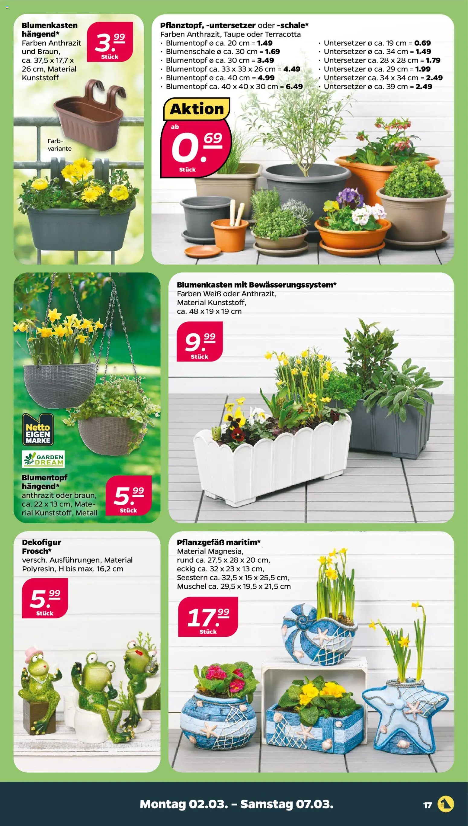Netto Prospekt 	 – gültig ab 02.03.2026 | Seite: 21 | Produkte: Blumentopf