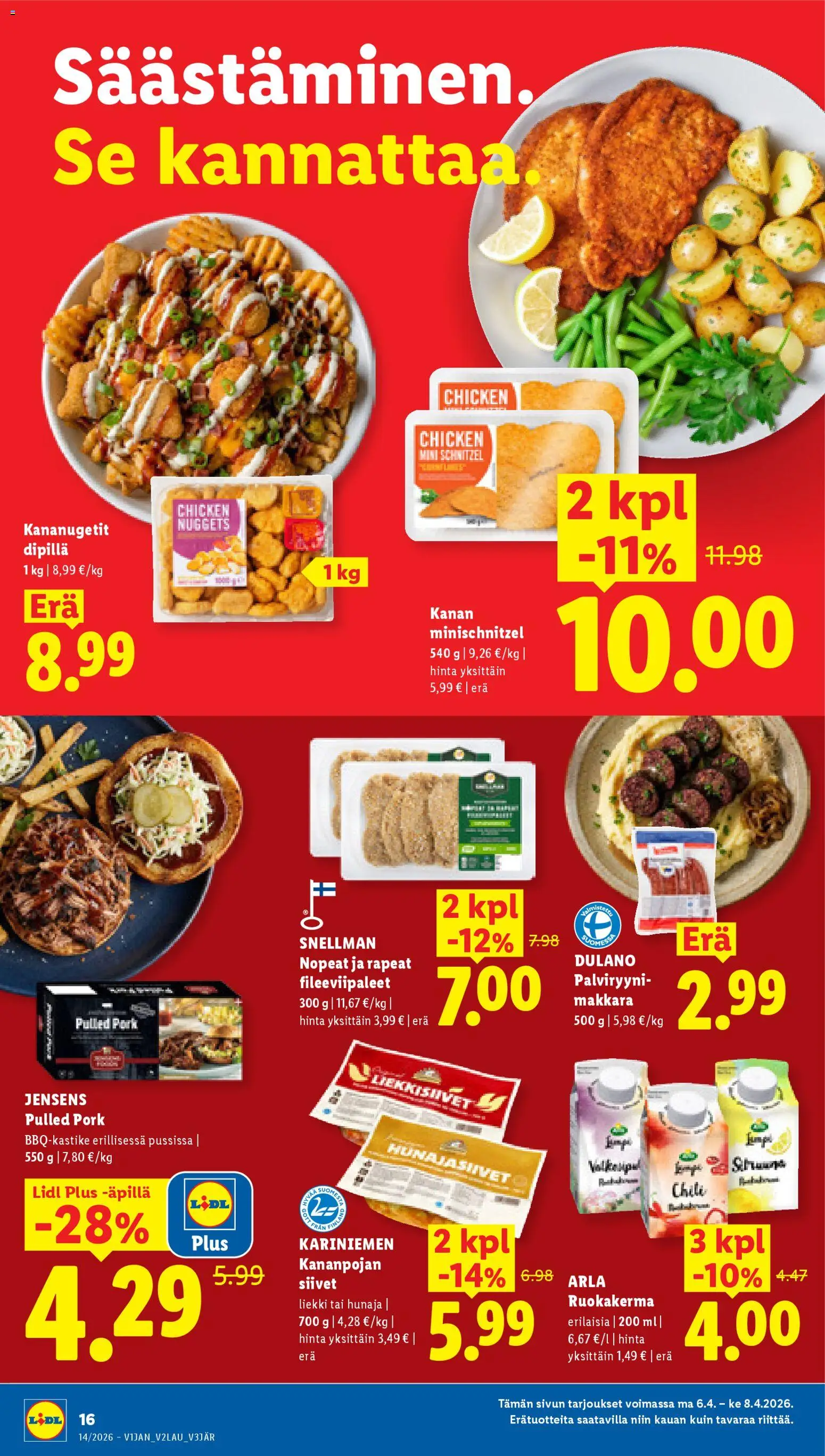 Lidl tarjoukset - Helsinki – voimassa 01.04.2026 alkaen | Sivu: 20 | Tuotteet: Makkara, Hunaja