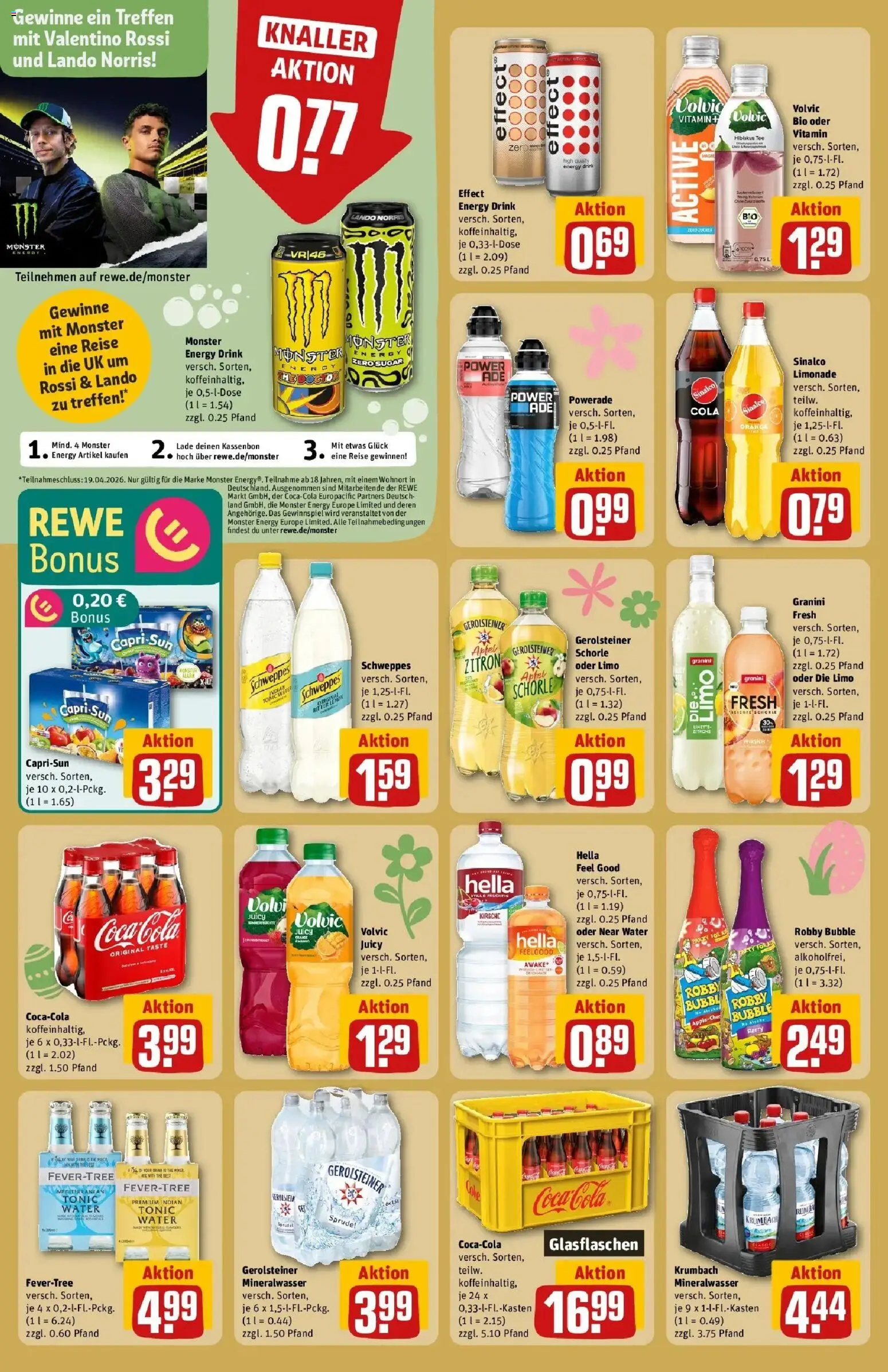 Rewe Prospekt Olching Geiselbullach	 – gültig ab 30.03.2026 | Seite: 26 | Produkte: Sinalco, Capri sun, Energy, Mineralwasser