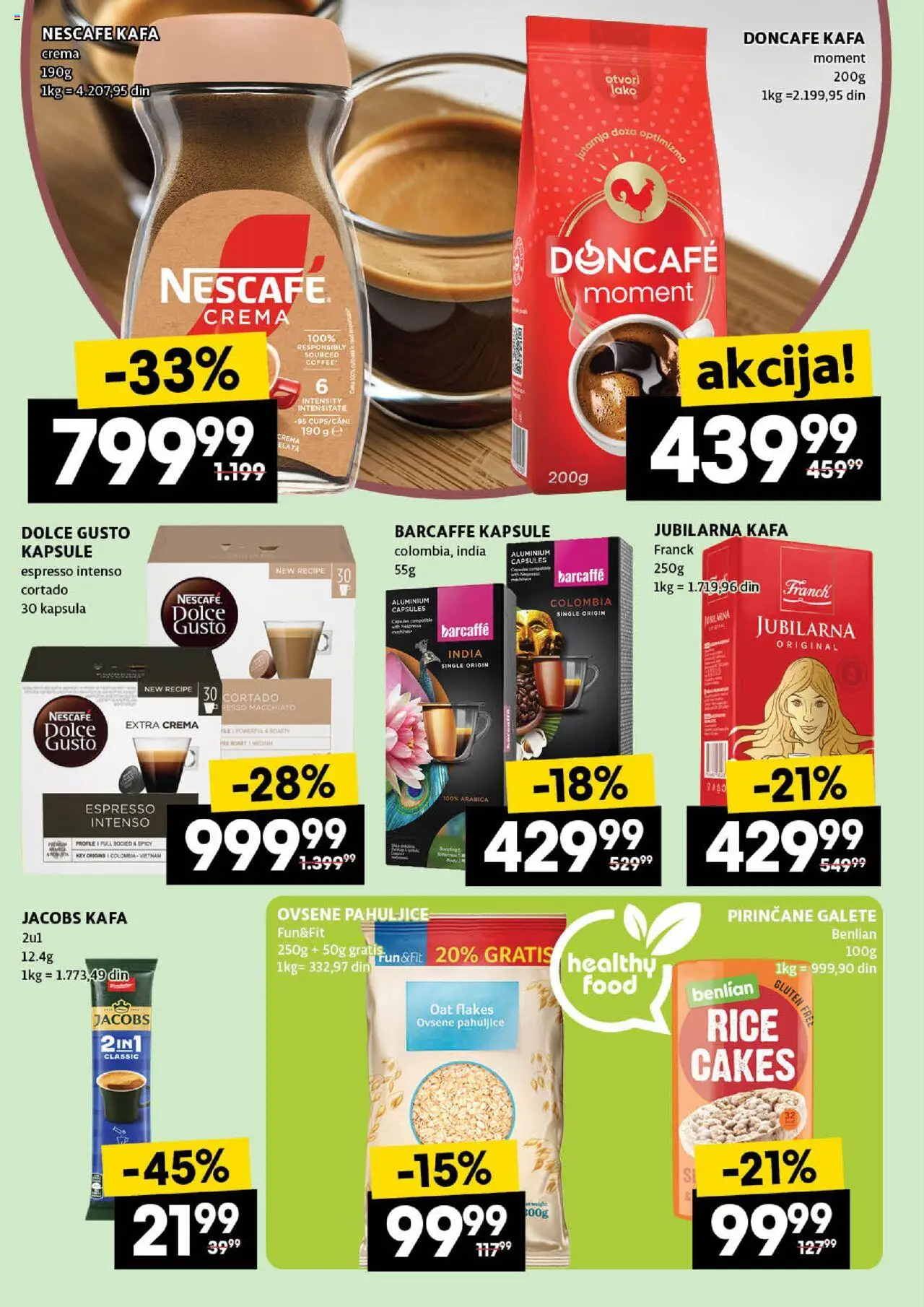 Roda katalog - važi od 14.08.2025 | Strana: 28 | Proizvode: Dolce Gusto, Pahuljice, Barcaffé, Nespresso