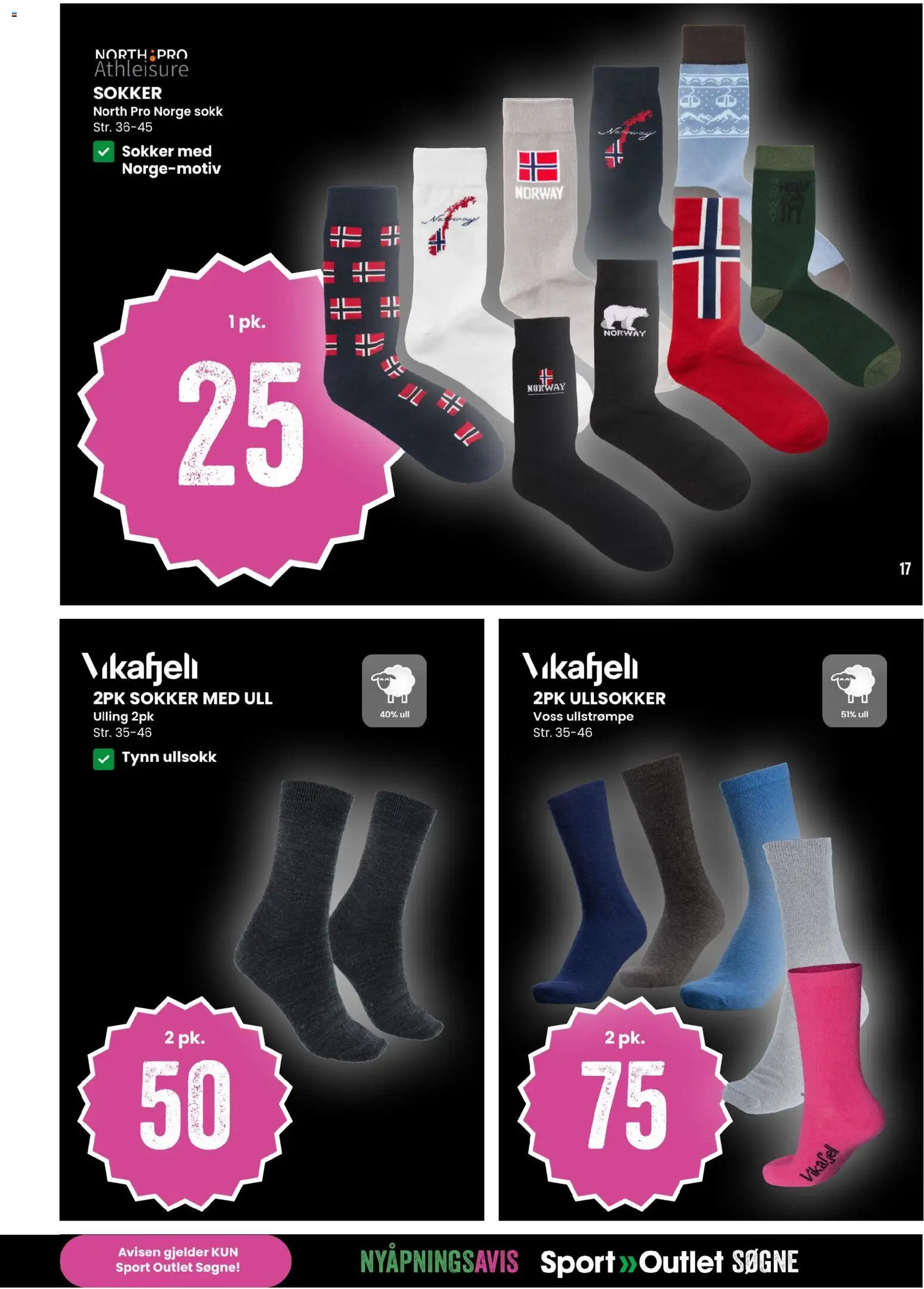 {H1} | Side: 17 | Produkter: Sokker, Суміш дитяча