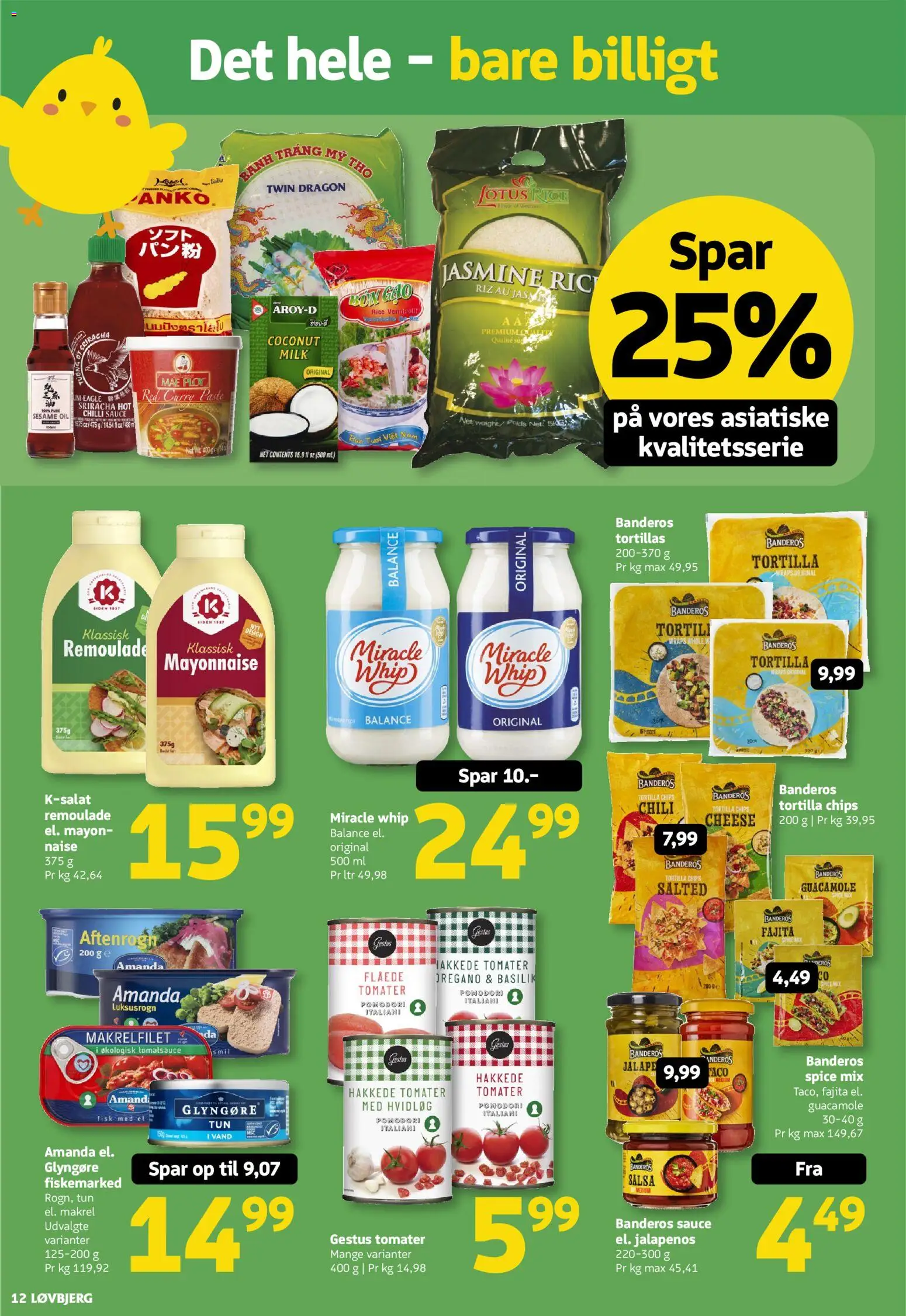 Løvbjerg tilbudsavis – gyldig fra 20.03.2026 | Side: 12 | Produkter: Tomater, Fisk, Tun, Remoulade