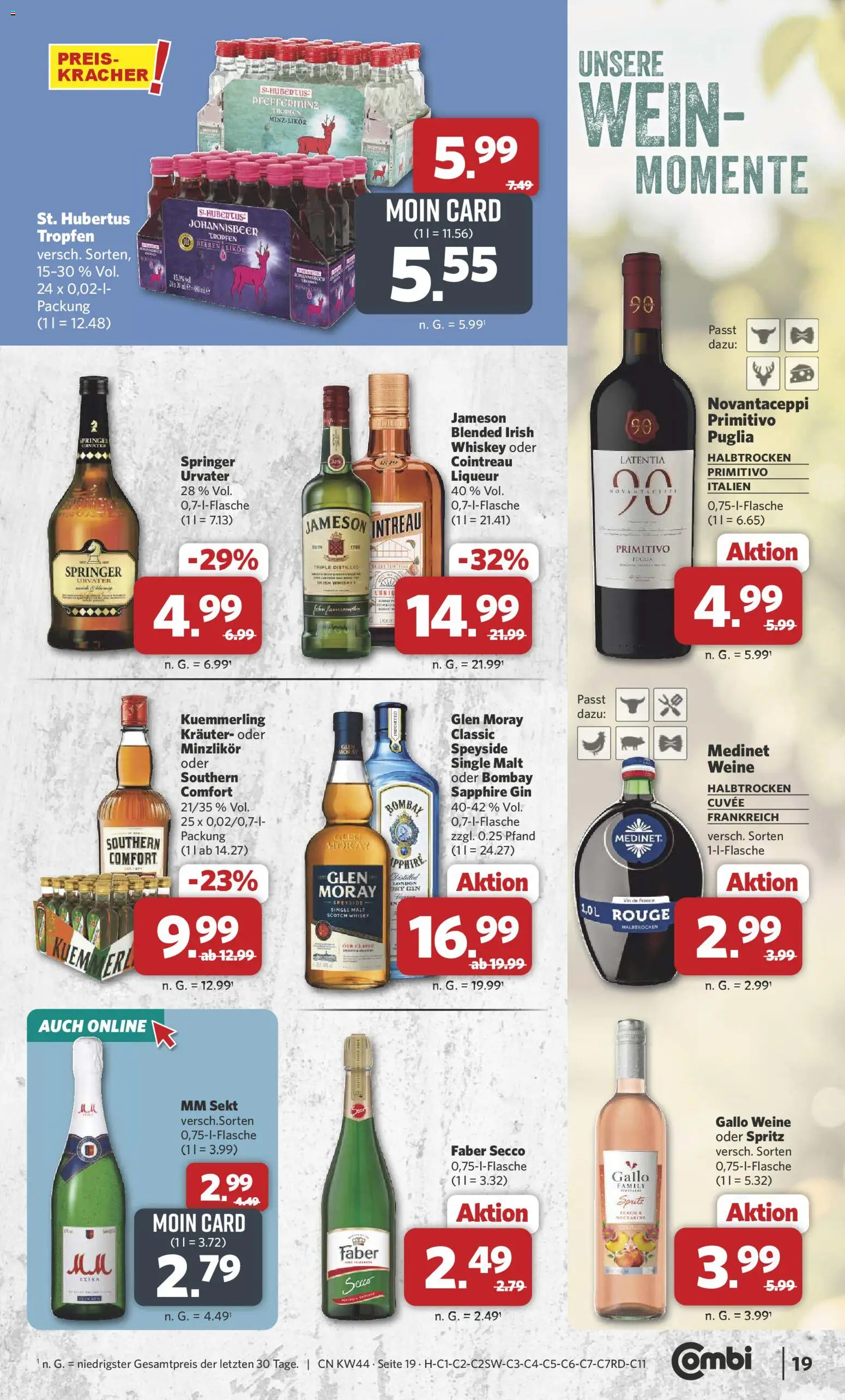 Combi Prospekt 	 – gültig ab 27.10.2025 | Seite: 21 | Produkte: Sprite, Sekt, Gin, Whiskey