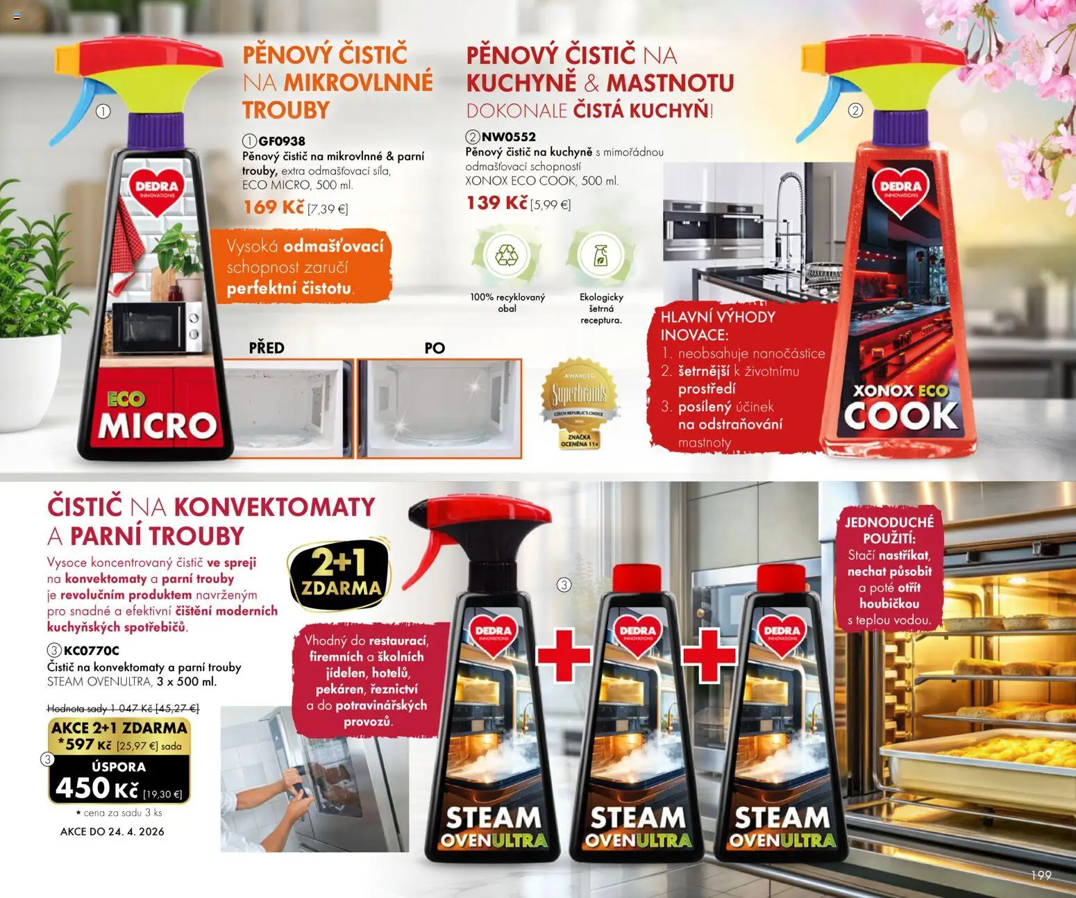 Nové Dedra akcie – leták je platný od 01.02.2026 | Strana: 99 | Produkty: Kuchyne