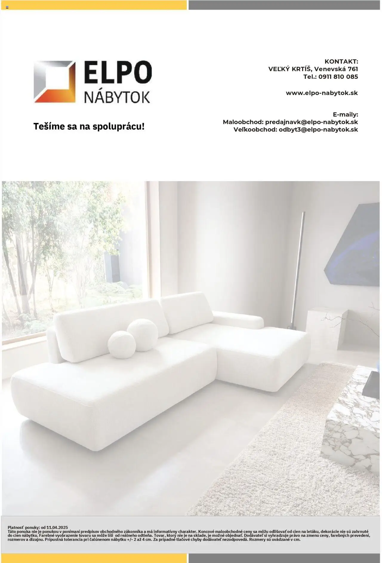 Elpo nábytok leták │ platný od 11.04.2025 | Strana: 18 | Produkty: Nábytok