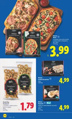 Vista previa Deluxe Focaccia, Rellena de salmón ahumado, mozzarella y burrata. 330 g válido desde el 27.10.2025 | Página: 24 | Productos: Jamón, Ρυζογκοφρέτα, Παγωμένο τσάι, Lasaña