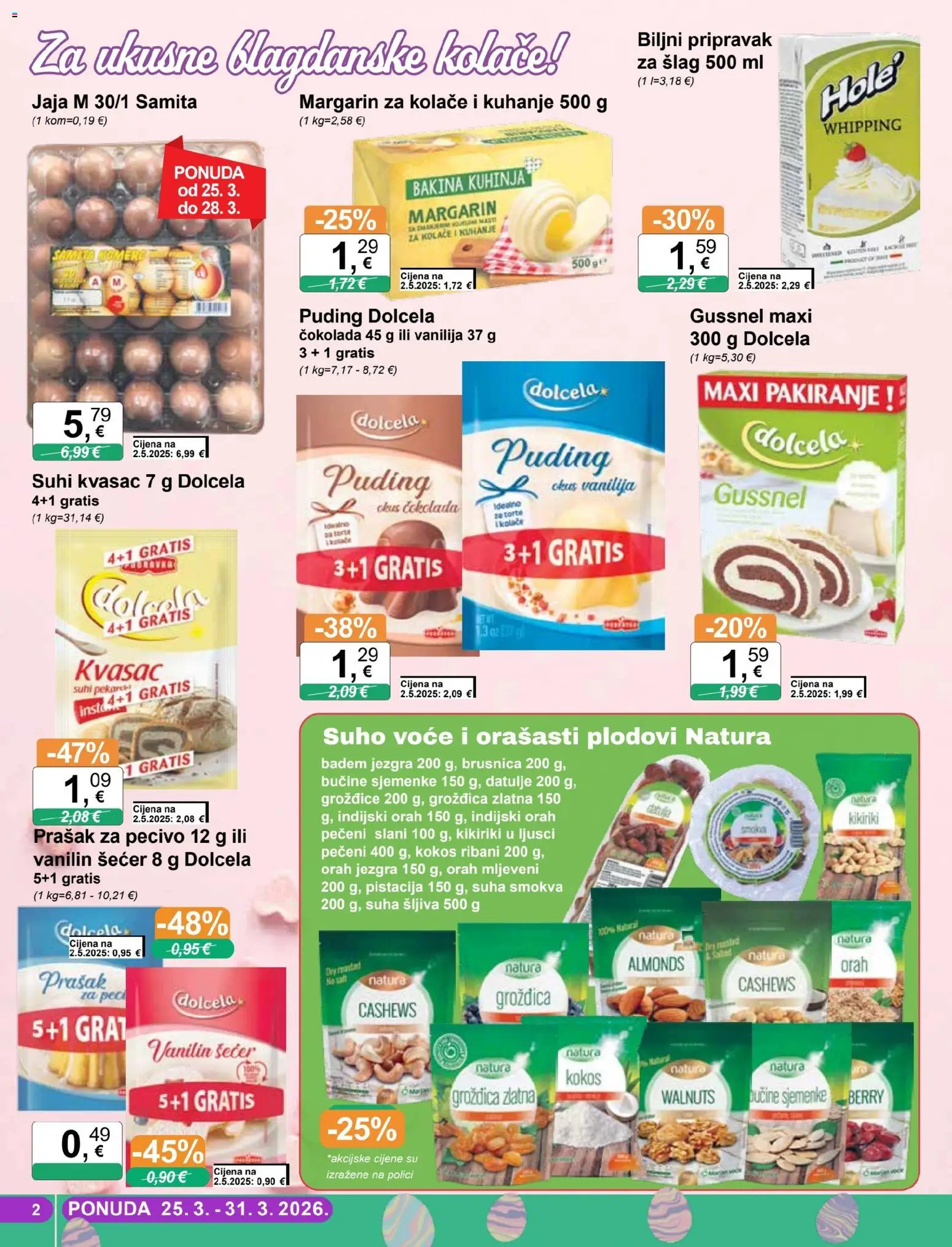 KTC katalog | vrijedi od 25.03.2026 | Stranica: 2 | Proizvodi: Margarin, Kikiriki, Kuhinja, Pecivo