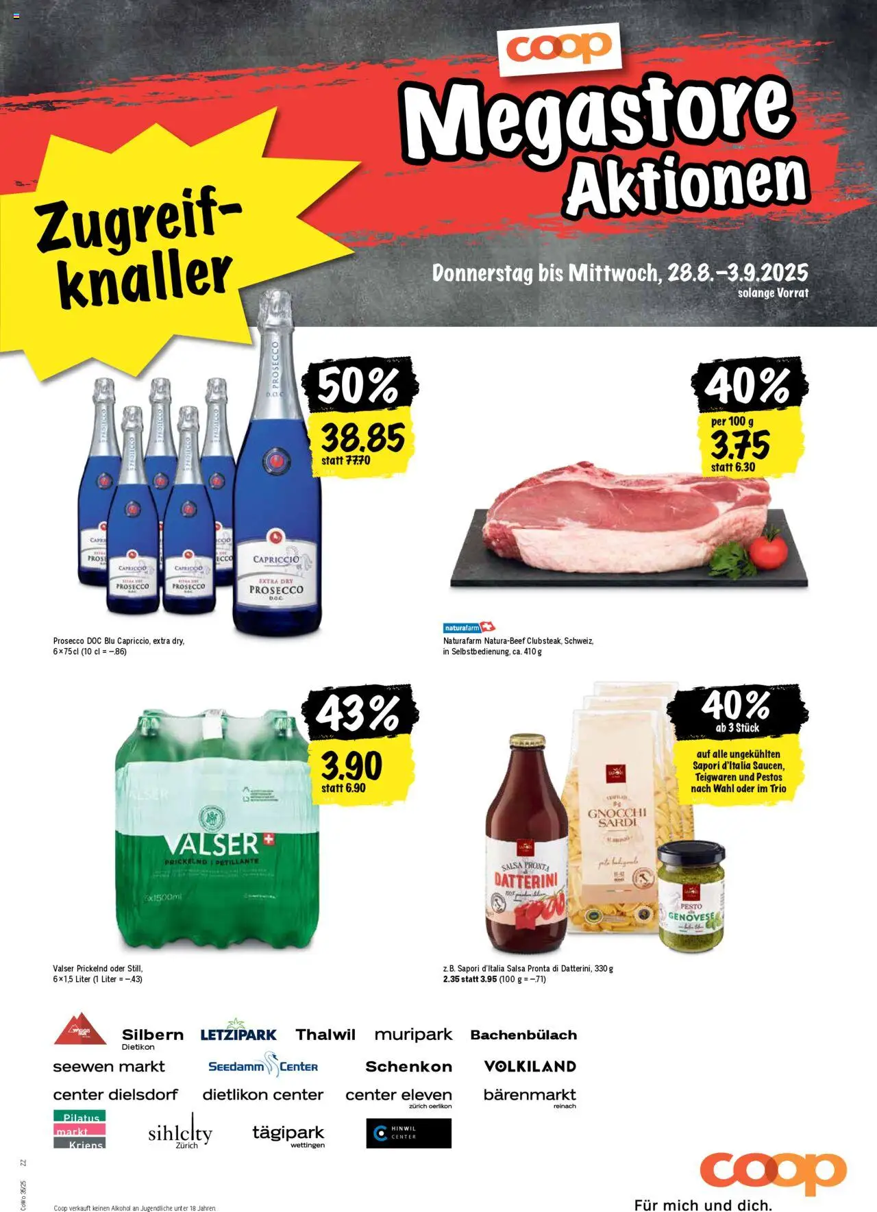 Coop Aktionen ab 28.08.2025 | Seite: 21 | Produkte: Teigwaren, Pasta