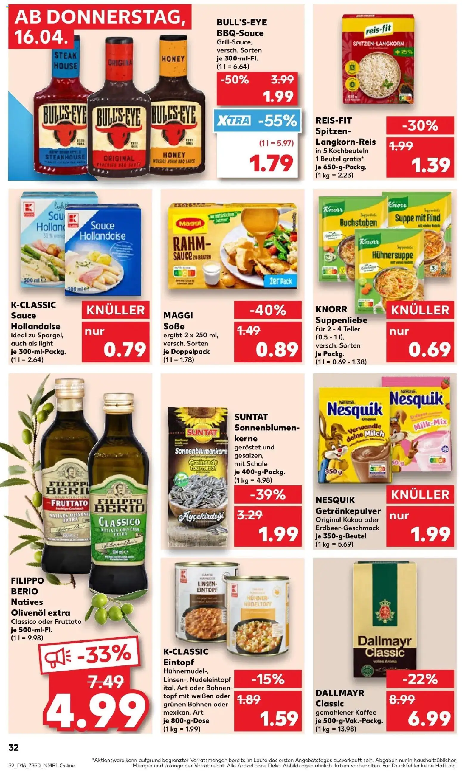 Kaufland Prospekt Finsterwalde	 – gültig ab 13.04.2026 | Seite: 44 | Produkte: Maggi, Milch, Knorr, Dallmayr
