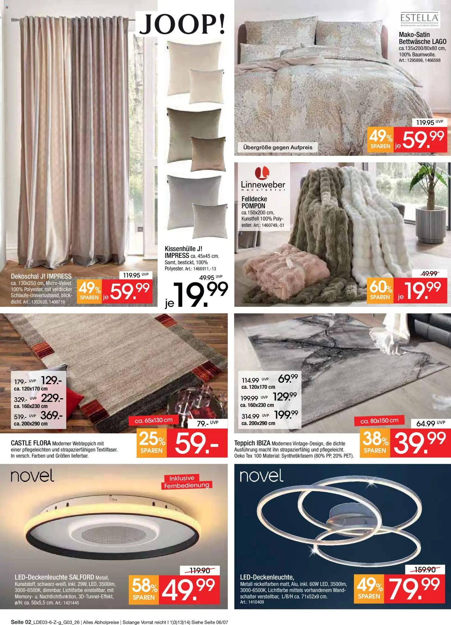 Zurbrüggen Bonus Sonder-Tage – gültig ab 15.03.2026 | Seite: 2 | Produkte: Bettwäsche, Teppich