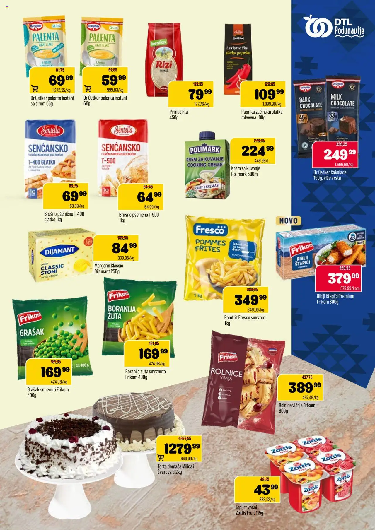 Podunavlje katalog - važi od 24.09.2025 | Strana: 7 | Proizvode: Palenta, Brašno, Višnja, Jogurt