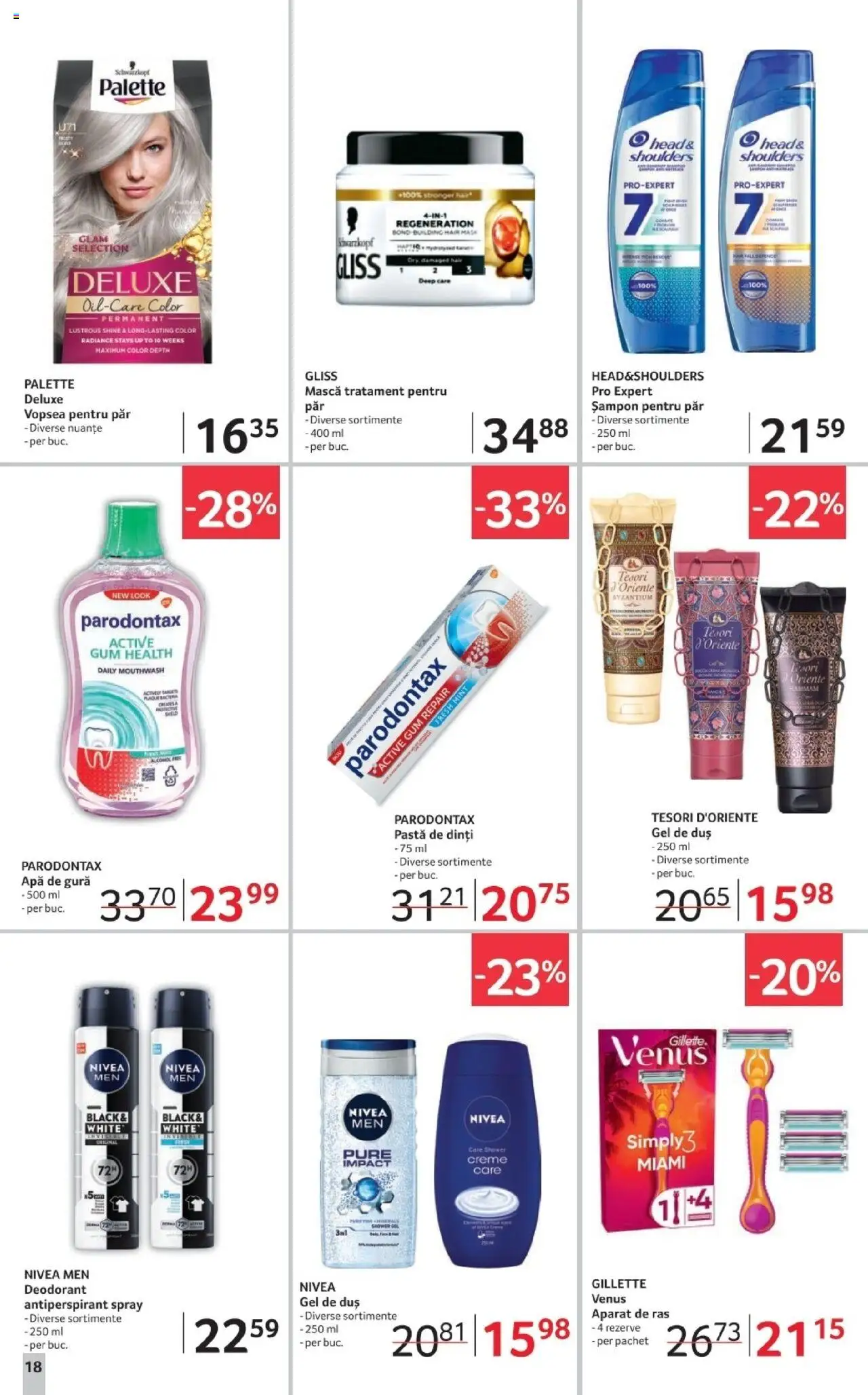 Noul catalog Selgros – valabil de la 17.10.2025 | Pagină: 18 | Produse: Aparat De Ras, Duș, Antiperspirant, Apă de gură