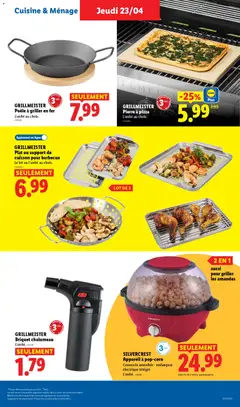 LIDL - Prévisualisation de GRILLMEISTER Plat ou support de cuisson pour barbecue, Le lot ou l'unité au choix. valide à partir de 23.04.2026 | Page: 39