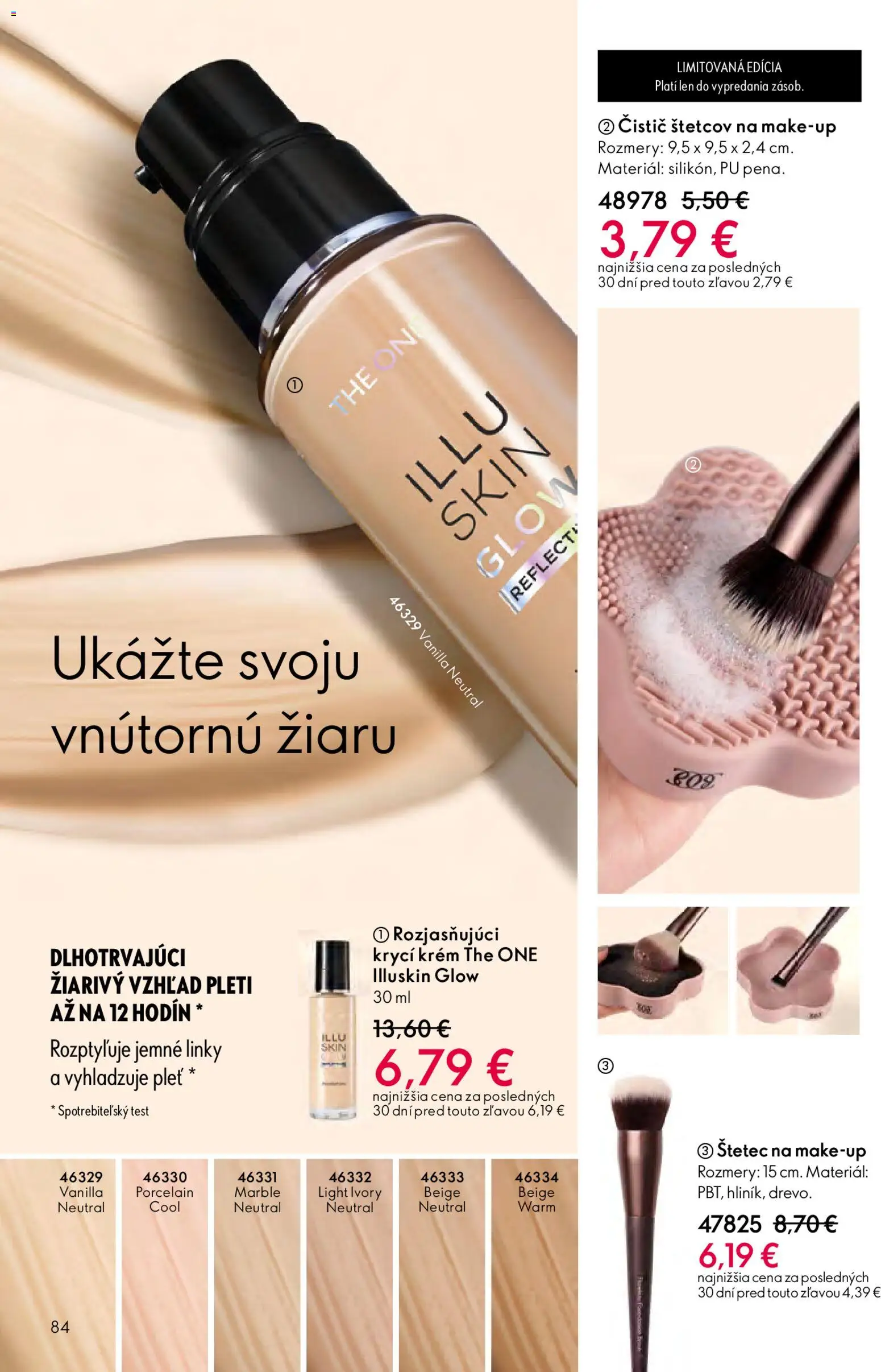 Nové Oriflame akcie – leták je platný od 25.03.2026 | Strana: 84 | Produkty: Štetec, Krém