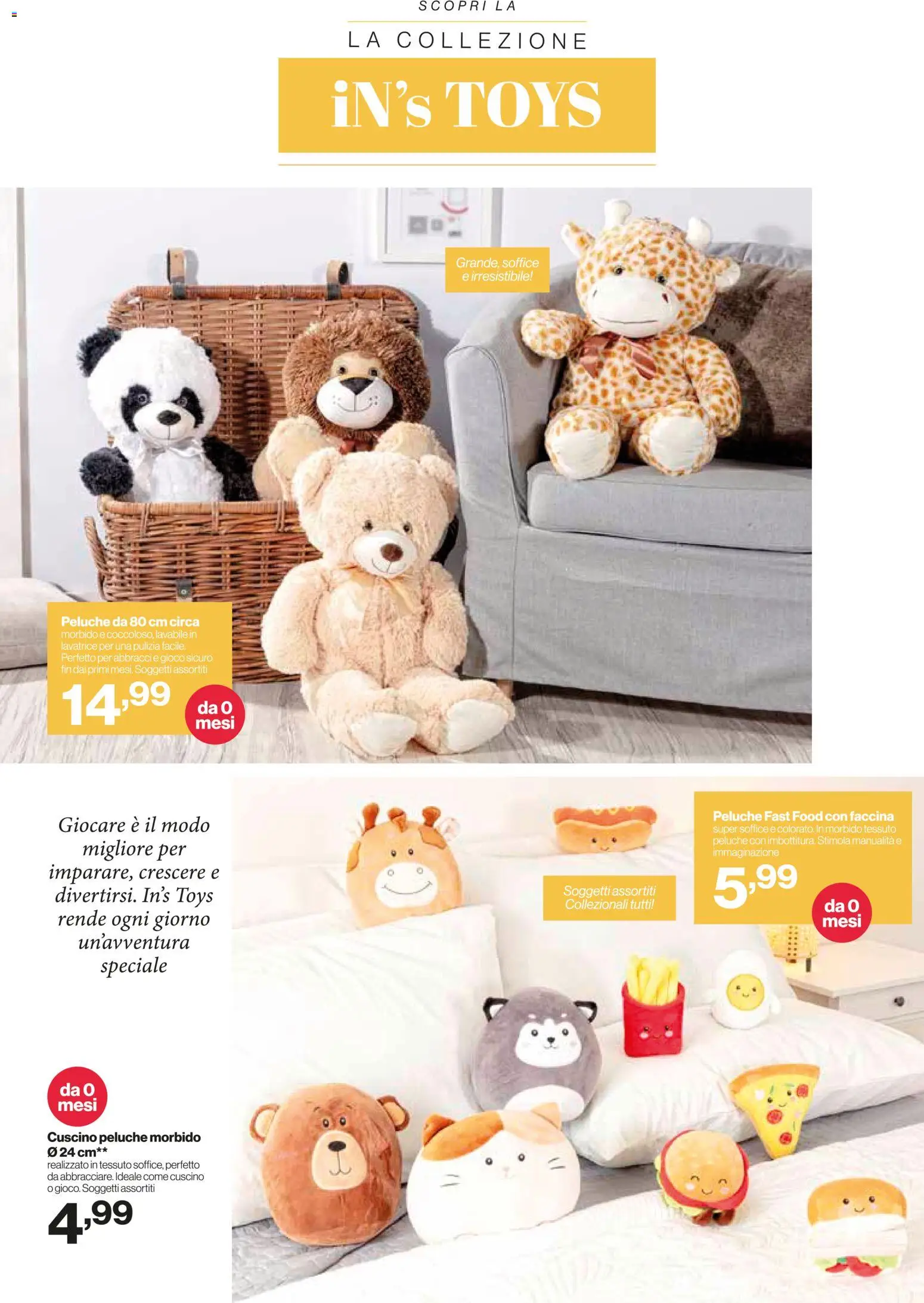 Volantino IN's del 11.03.2026 | Pagina: 20 | Prodotti: Peluche, Lavatrice, Gioco, Cuscino