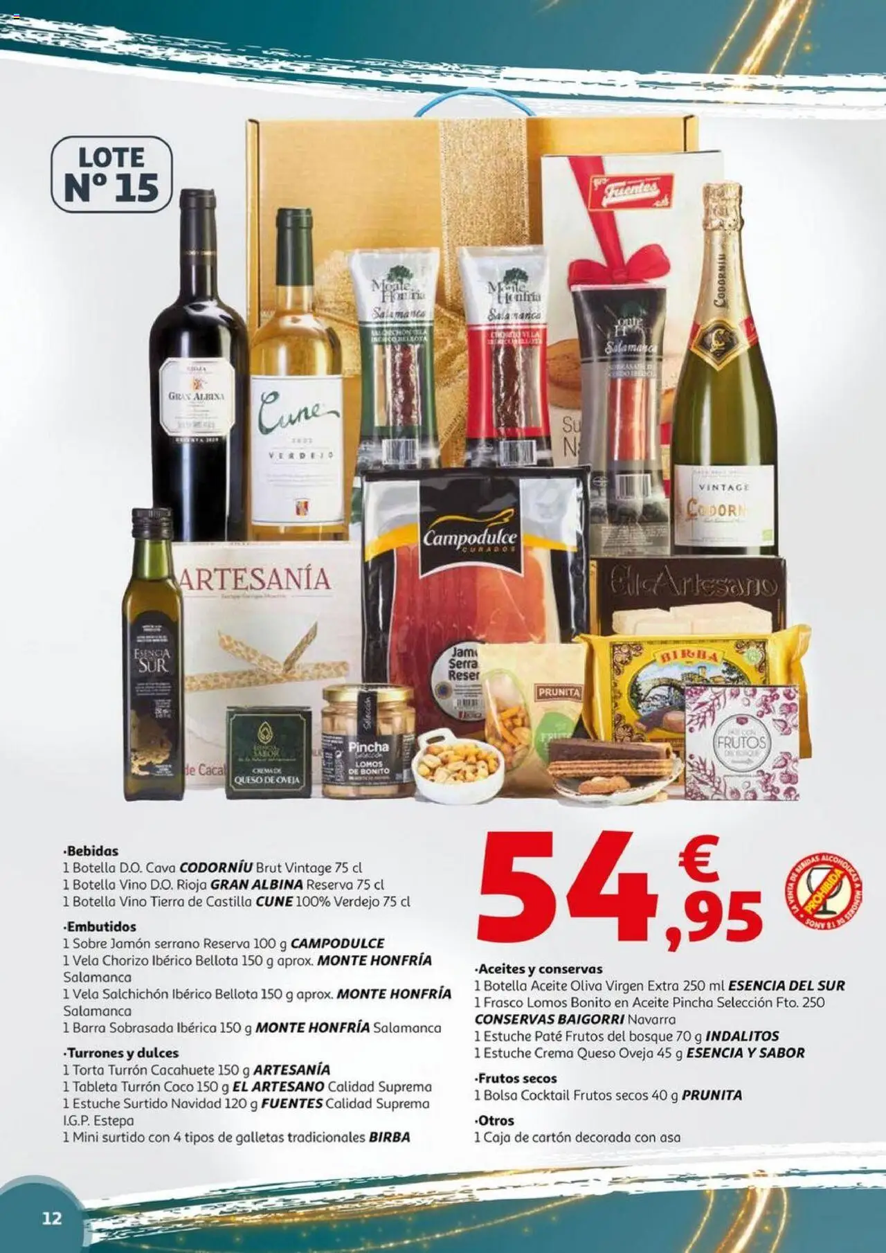 Alcampo - Nacional │ válido desde el 06.11.2025 | Página: 12 | Productos: Jamón serrano, Queso, Crema, Sobrasada