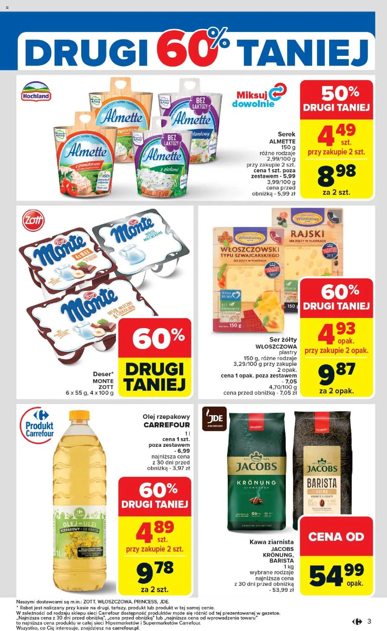 Carrefour Gazetka od 02.06.2025 | Strona: 5 | Produkty: Ser żółty, Serek, Ser, Olej