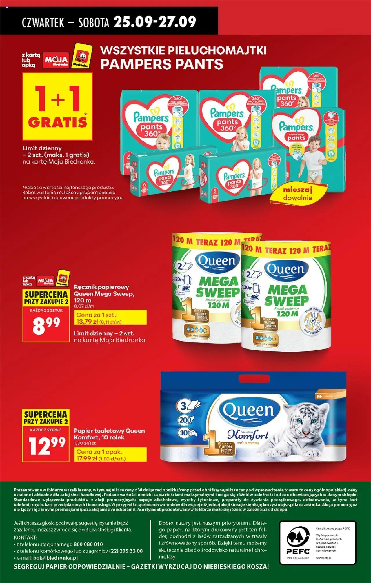 Biedronka gazetka - Oferta w tym tygodniu od 25.09.2025 | Strona: 78 | Produkty: Papier toaletowy queen, Papier toaletowy, Napoje, Ręcznik papierowy