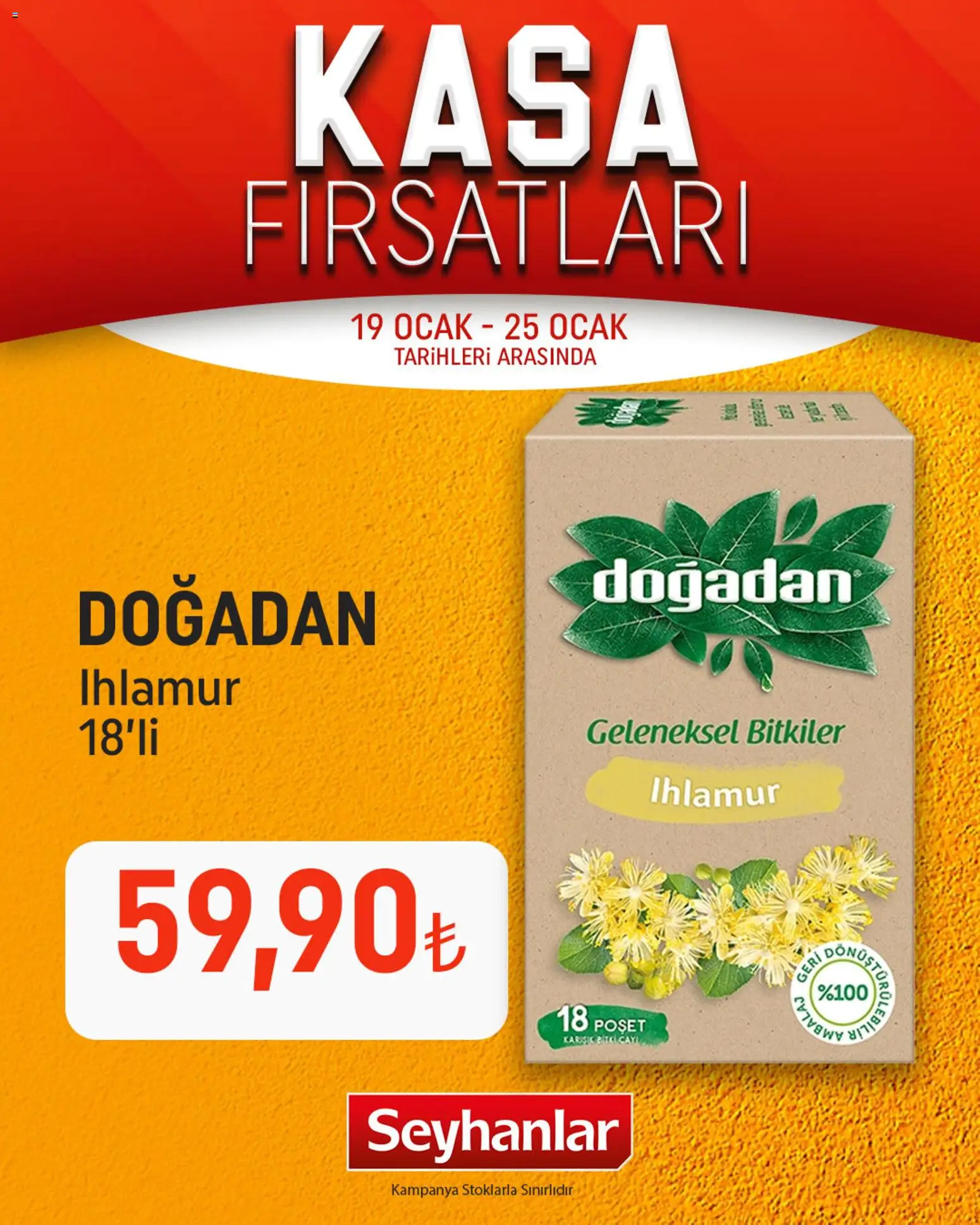Seyhanlar Market Katalog Kasa Fırsatları - 19.01.2026 tarihinden itibaren geçerlidir | Sayfa: 3 | Ürünler: Ihlamur, Kumina, Kasa, Ocak