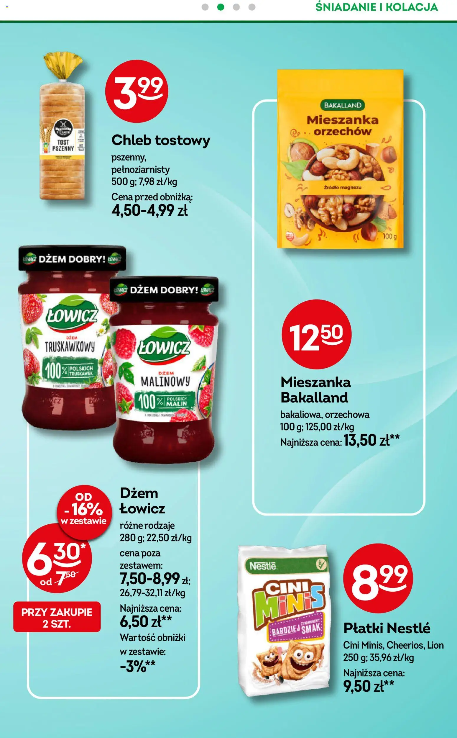Żabka Gazetka - Codzienne produkty od 28.01.2026 | Strona: 13 | Produkty: Chleb tostowy, Dżem, Chleb, Płatki