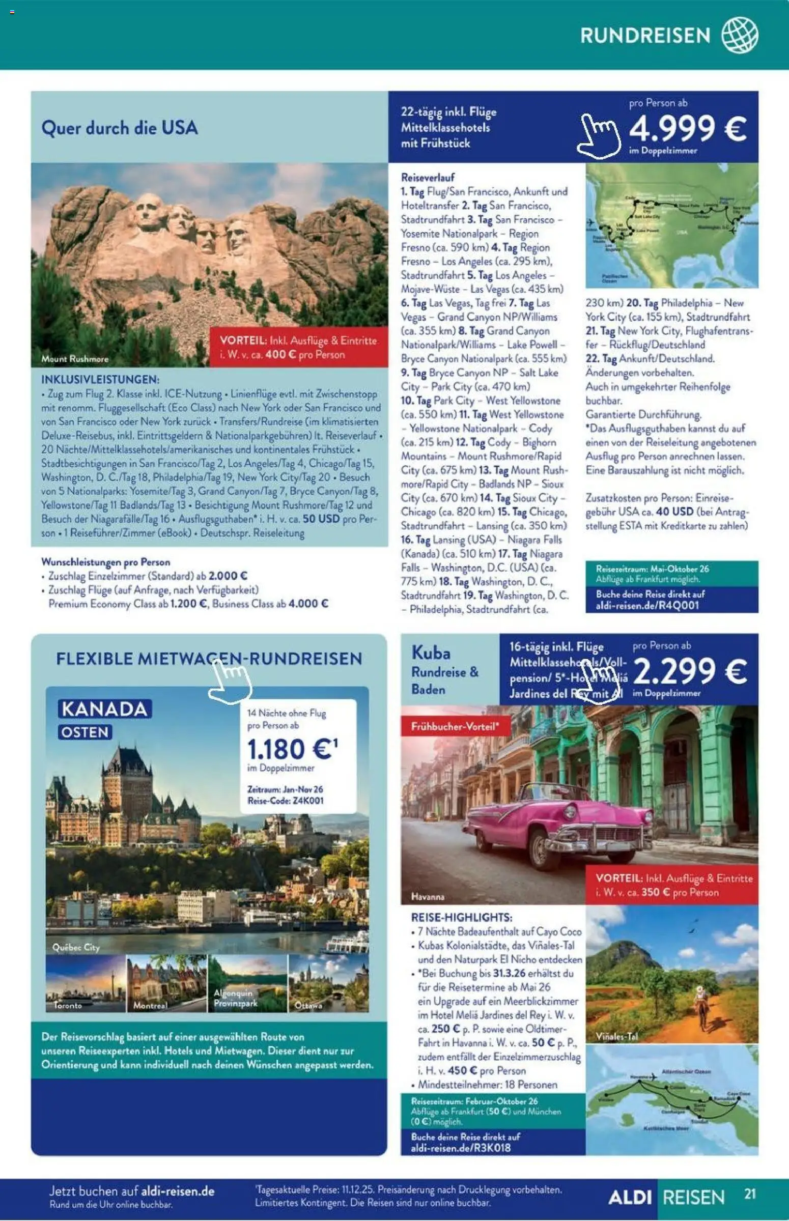Aldi Reisen Prospekt 	 – gültig ab 01.01.2026 | Seite: 21