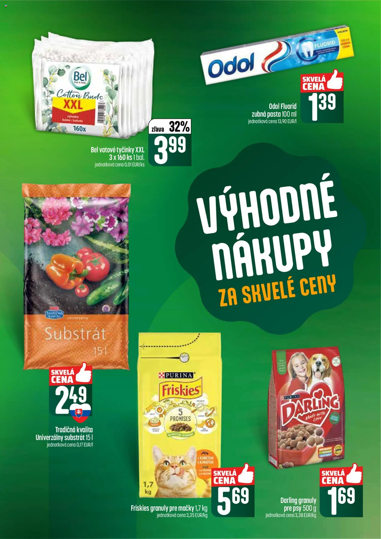 Nové COOP Jednota akcie – leták je platný od 26.02.2026 | Strana: 61 | Produkty: Friskies, Zubná pasta, Substrát
