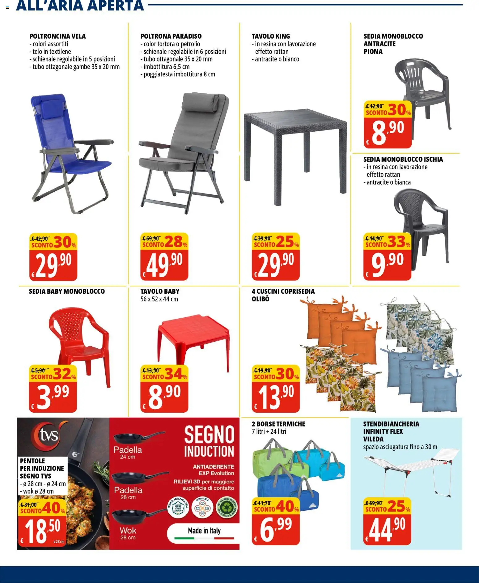 Volantino Tigros del 07.04.2026 | Pagina: 22 | Prodotti: Tubo, Tavolo, Sedia, Coprisedia