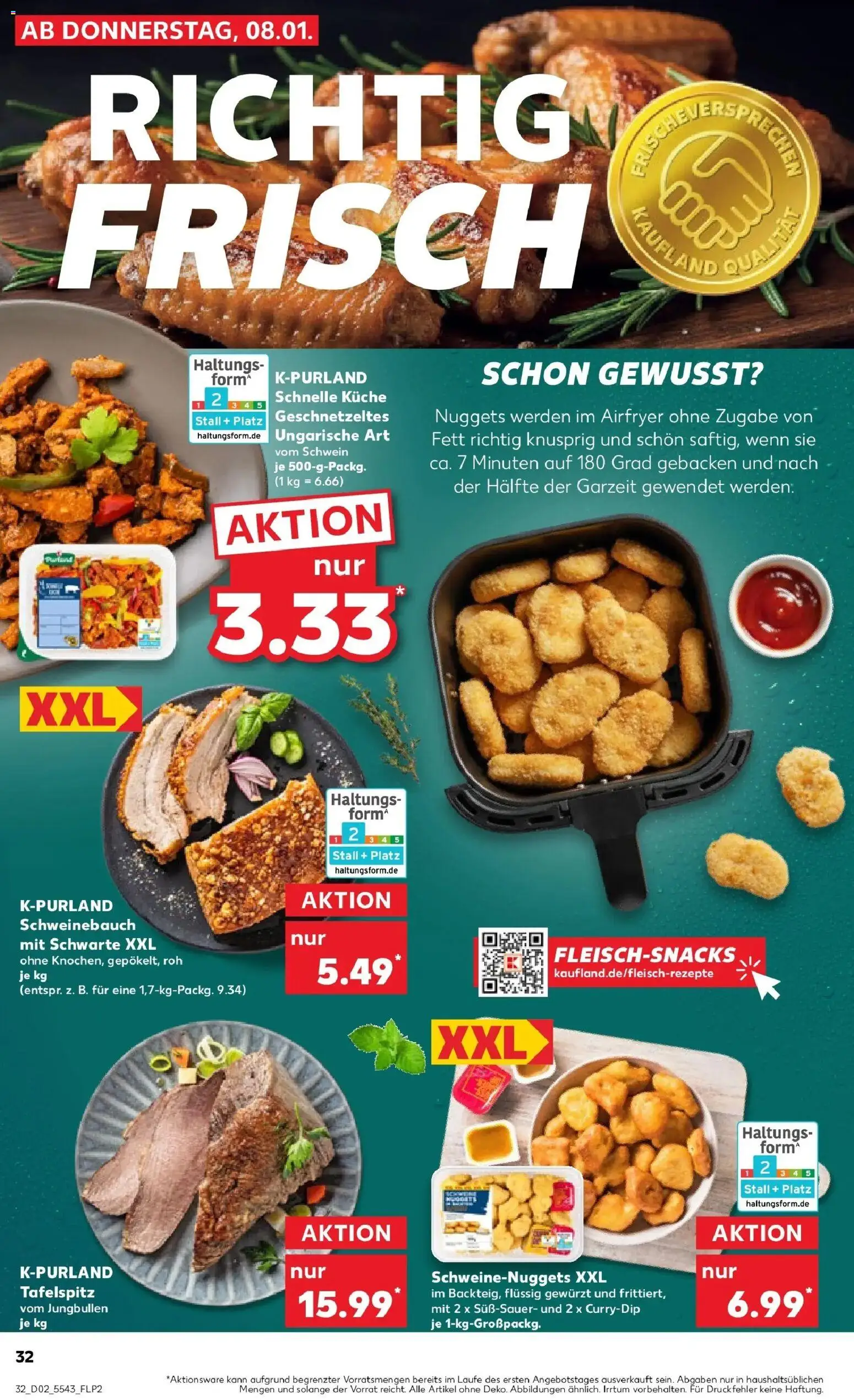 Kaufland prospekt Bocholt	 – gültig ab 11.01.2026 | Seite: 32 | Produkte: Tafelspitz, Schweinebauch, Küche