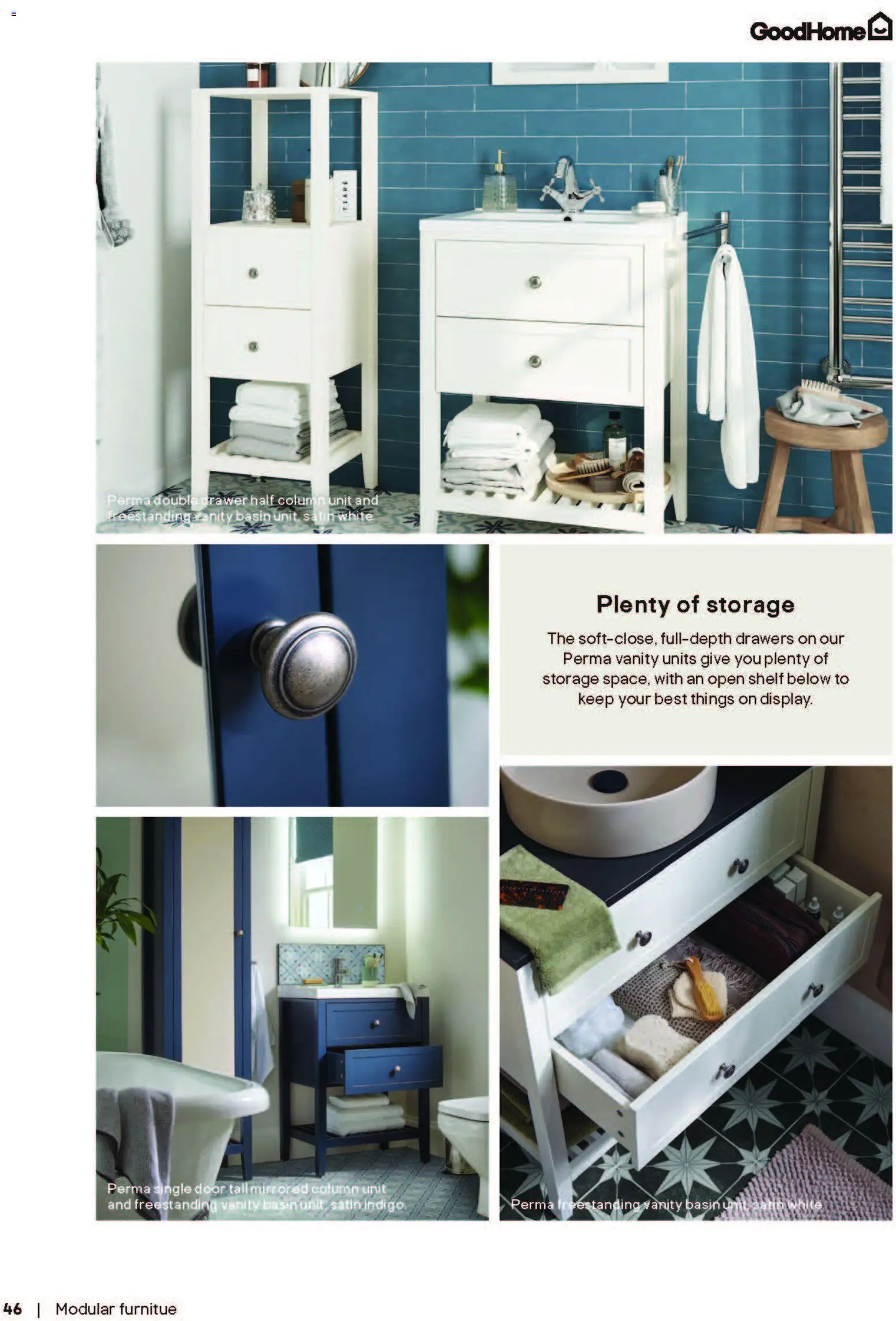 {H1} | Page: 46 | Products: Shelf, Drawers, Door