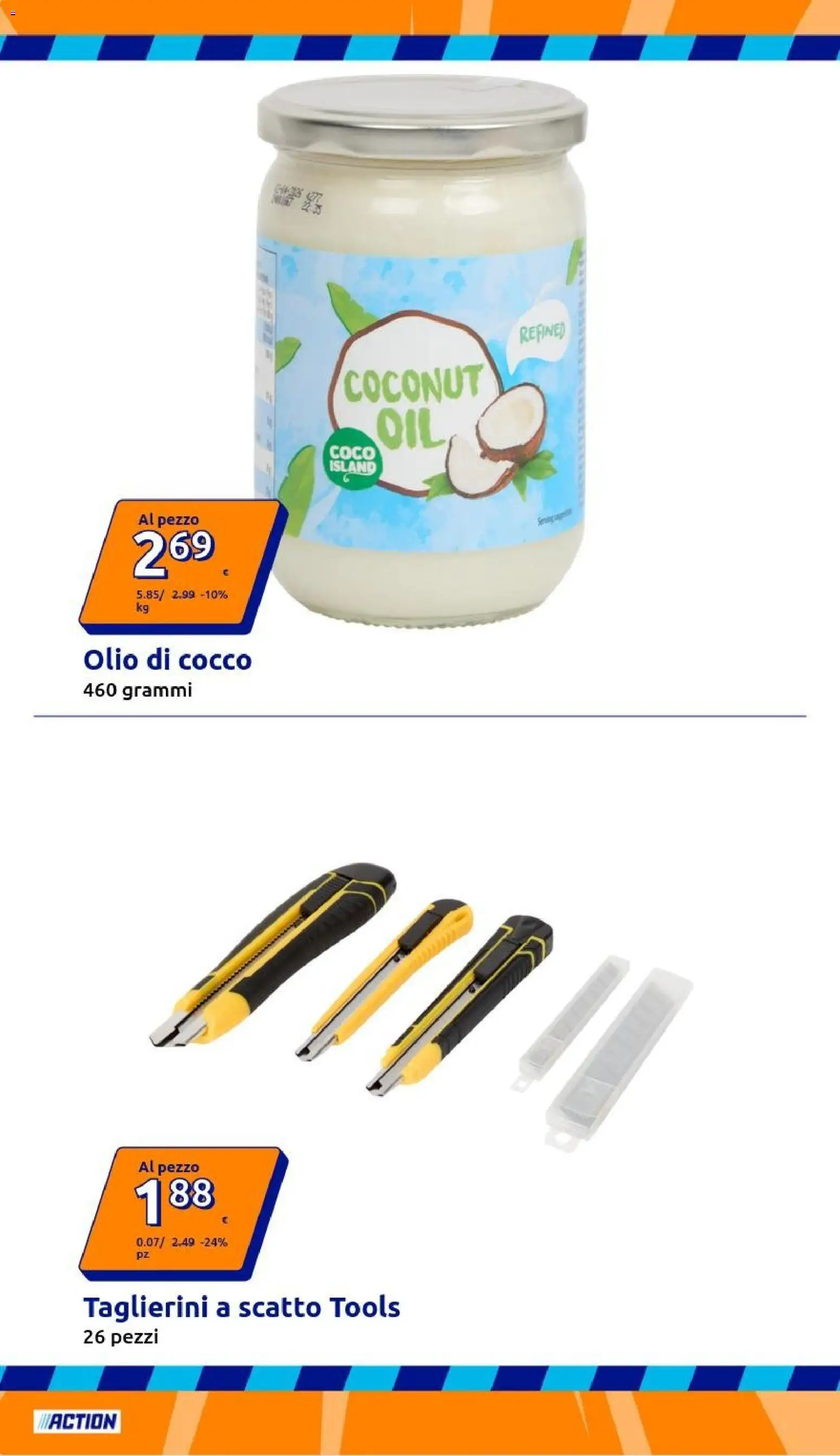 Volantino Action del 29.04.2026 | Pagina: 14 | Prodotti: Olio, Cocco