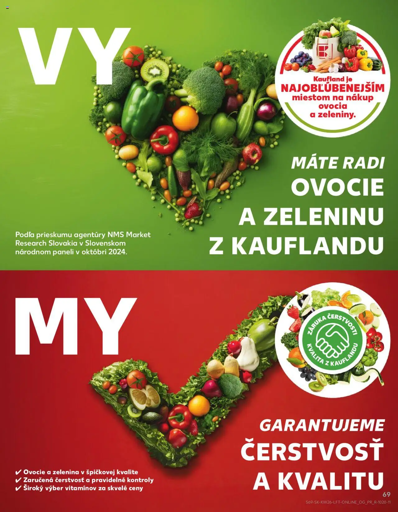 Nové Kaufland akcie – leták je platný od 26.06.2025 | Strana: 69 | Produkty: Ovocie