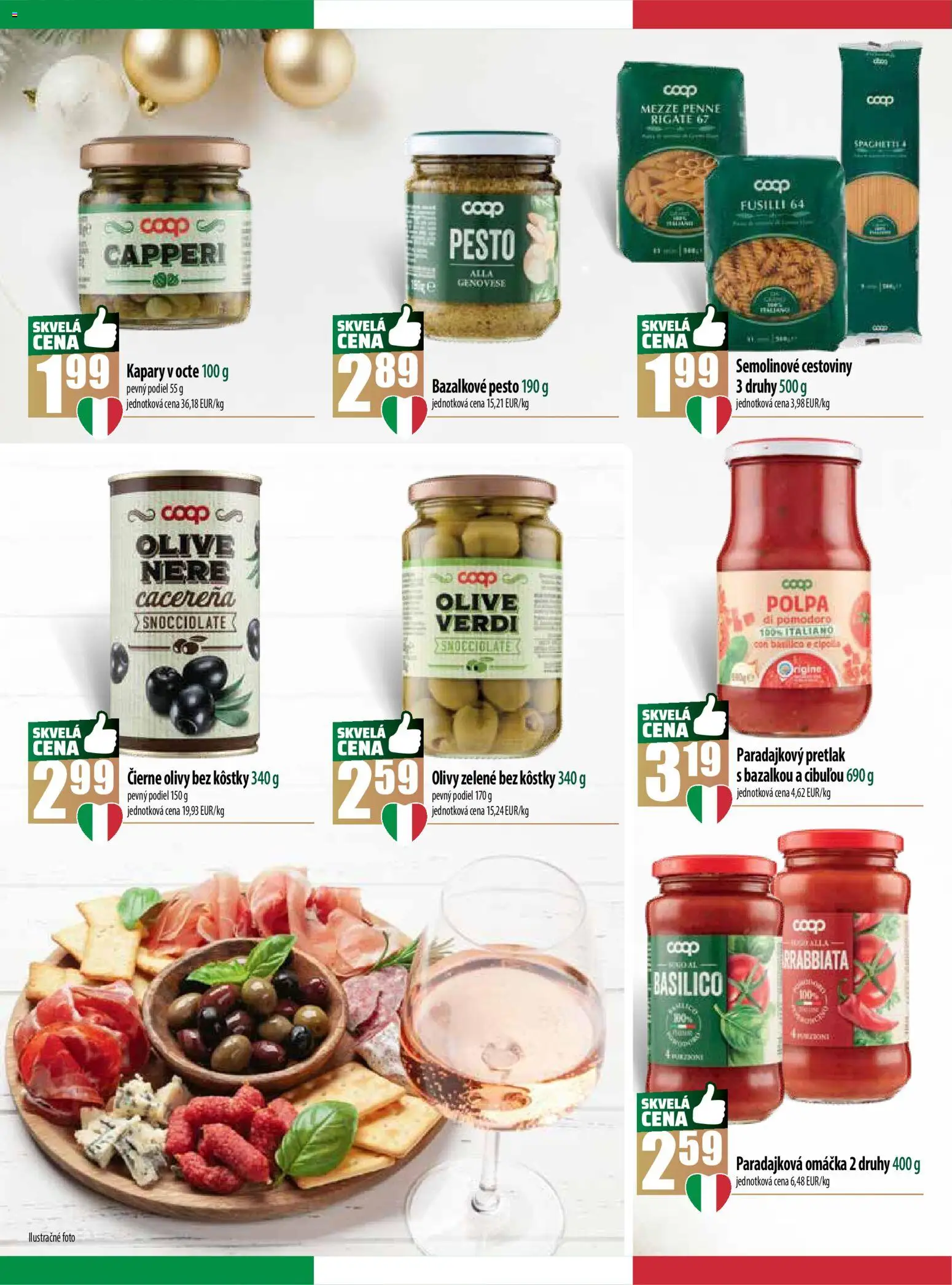 Nové COOP Jednota akcie – leták je platný od 04.12.2025 | Strana: 6 | Produkty: Penne, Fusilli, Cestoviny, Omáčka