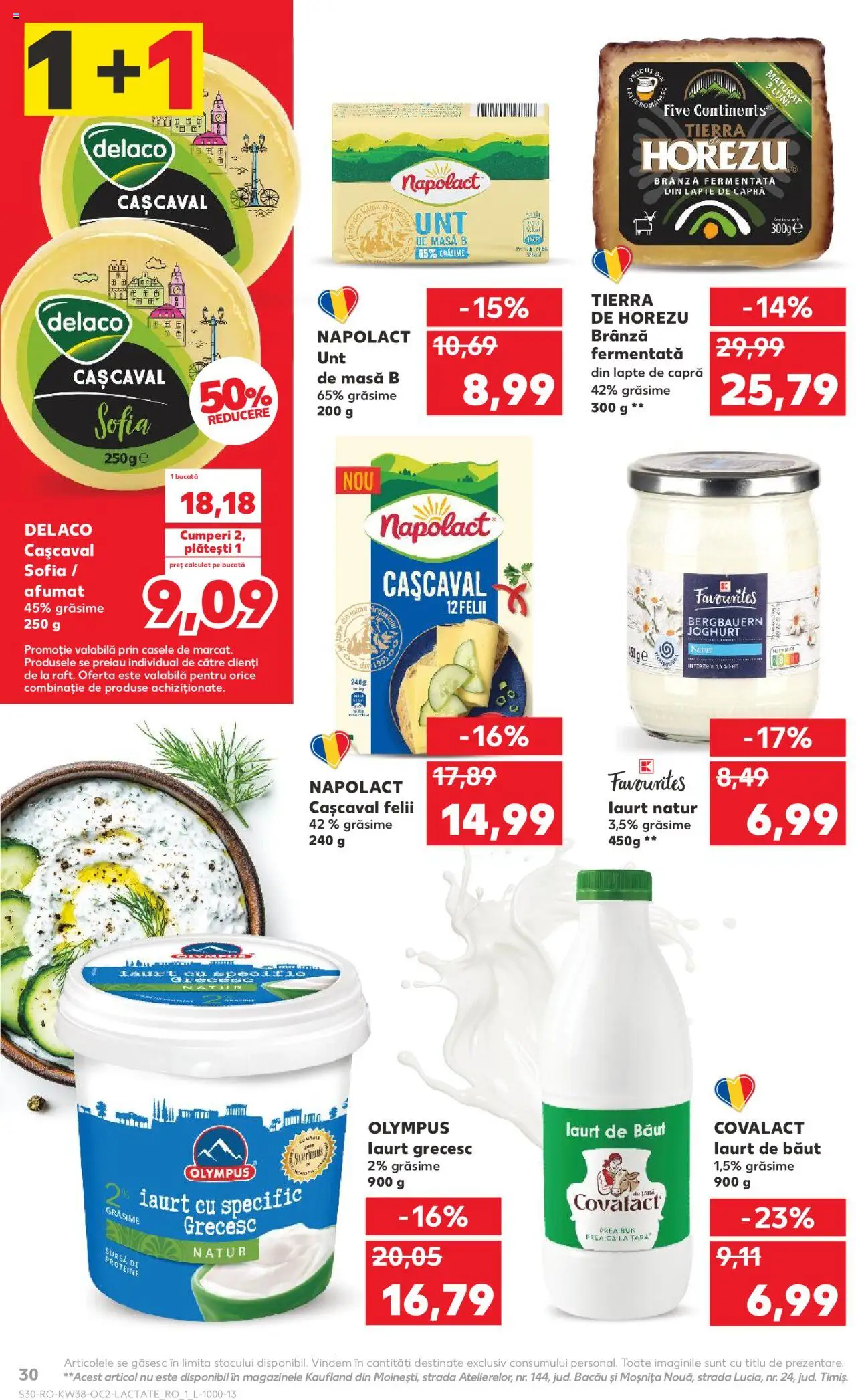 Noul catalog Kaufland – valabil de la 17.09.2025 | Pagină: 30 | Produse: Light Kedi Konservesi, Masaüstü kılıfı, Brânză, Iaurt