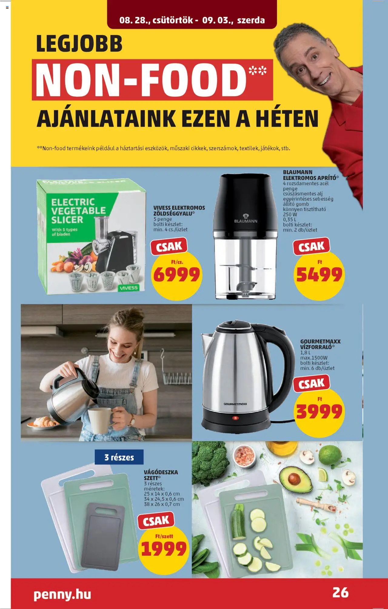 PENNY akciós ujság - amely érvényes a következő dátumtól: 28.08.2025 | Oldal: 28 | Termékek: Vágódeszka