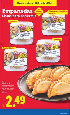 Vista previa Empanada de Jamón ibérico, Empanada de Jamón ibérico de 160g válido desde el 09.03.2026 | Página: 33