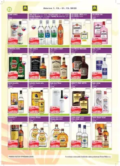 Makos leták platný od 01.12.2025 | Strana: 22 | Produkty: Slivovica, Gin, Vodka, Jack Daniel's