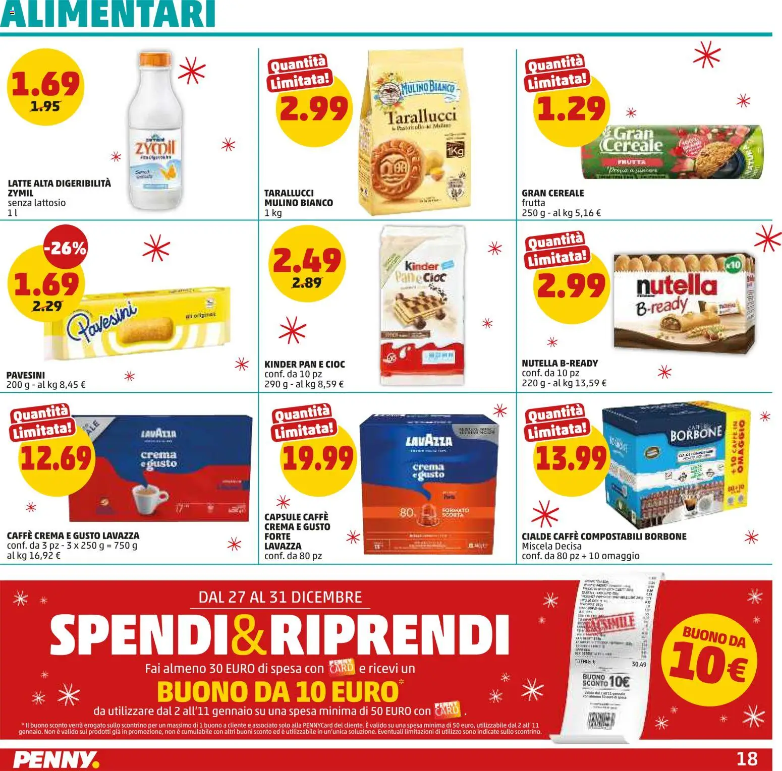 Volantino PENNY del 15.12.2025 | Pagina: 18 | Prodotti: Crema, Caffè, Latte, Lavazza