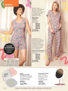 Catálogo AVON campaña 8 │ válido desde el 01.08.2025 | Página: 128 | Productos: Camiseta sin mangas, Pijama, Té, Batería