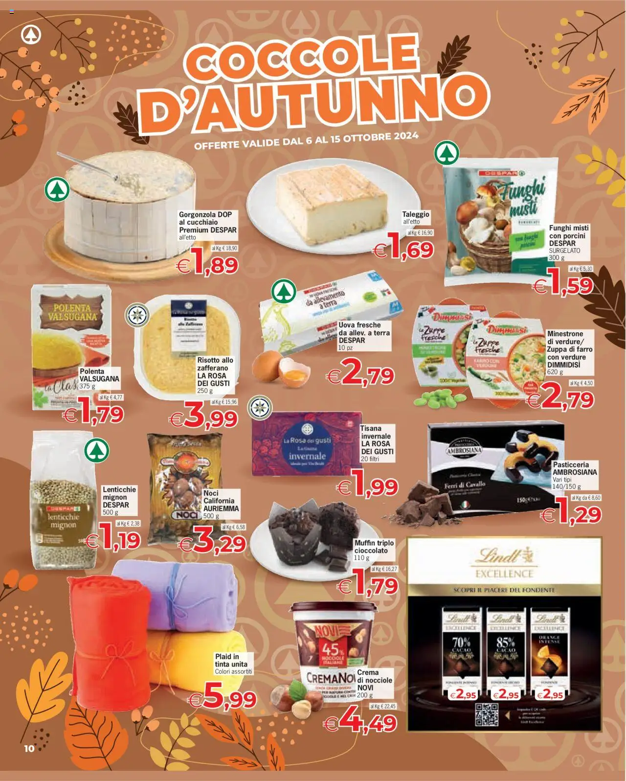 Volantino Eurospar del 06.10.2025 | Pagina: 10 | Prodotti: Minestrone, Lenticchie, Verdure, Farro