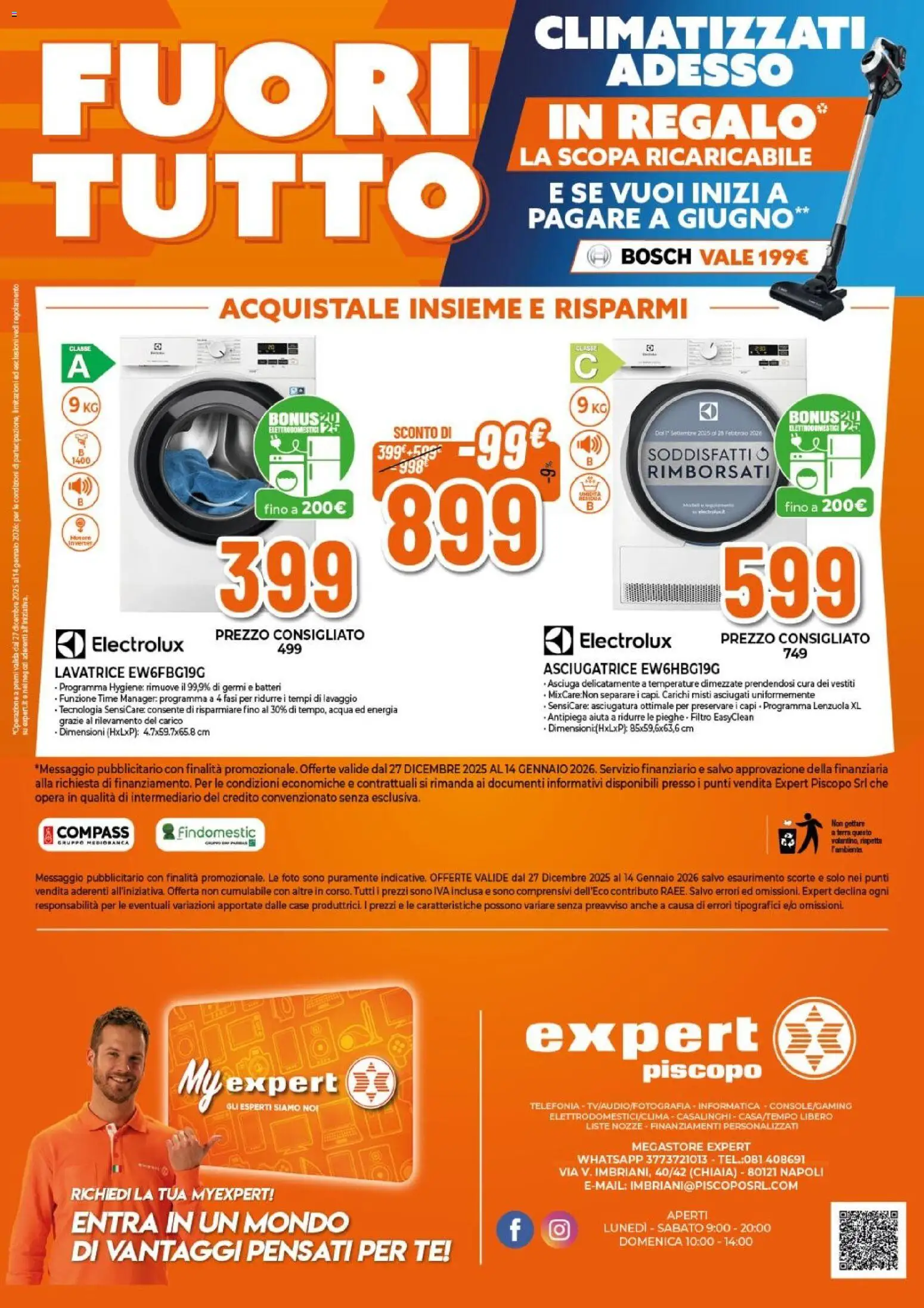 Volantino Expert del 27.12.2025 | Pagina: 16 | Prodotti: Tè, Asciugatrice, Lenzuola, Terra