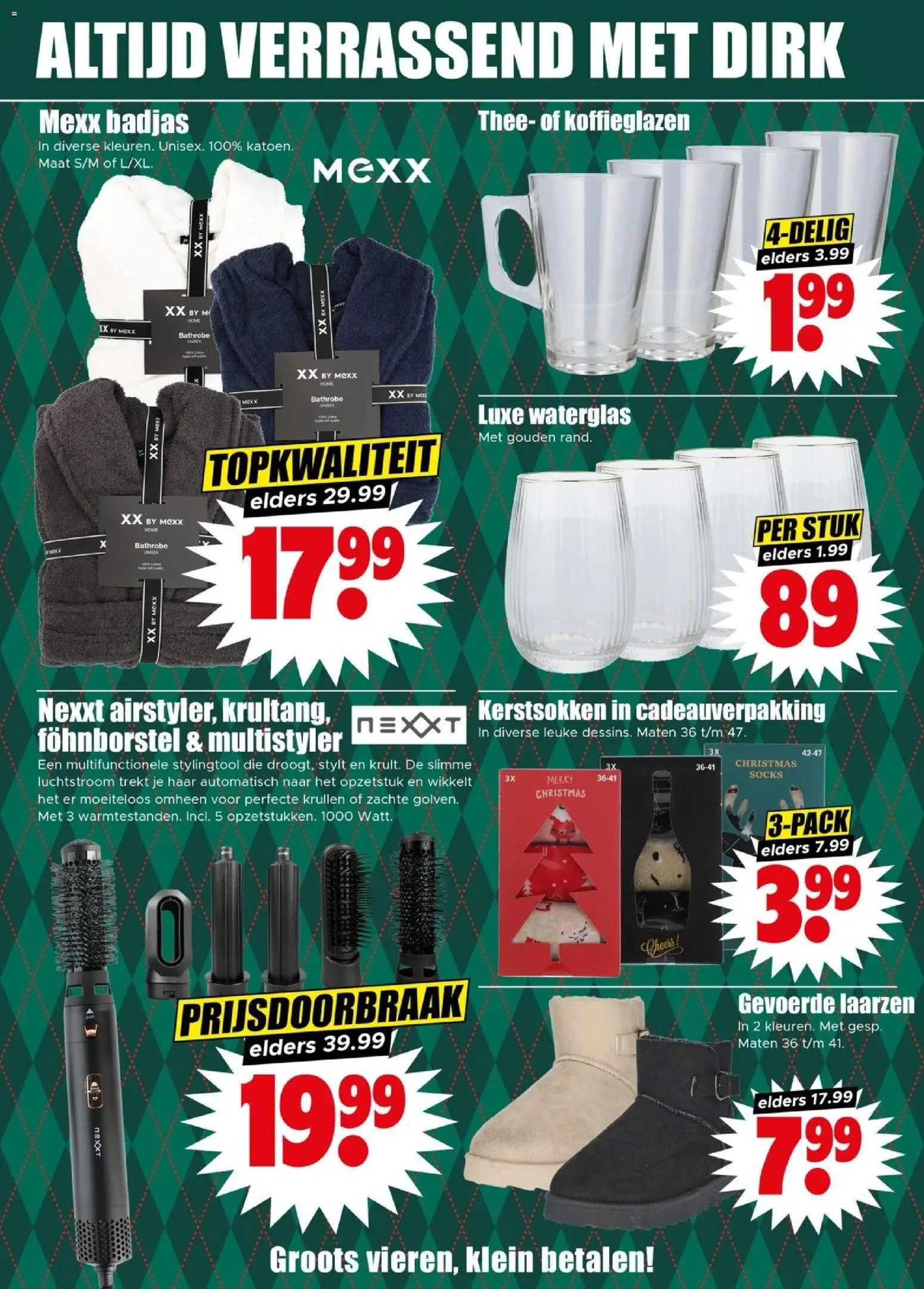 {H1} | Pagina: 46 | Producten: Badjas, Laarzen, Thee