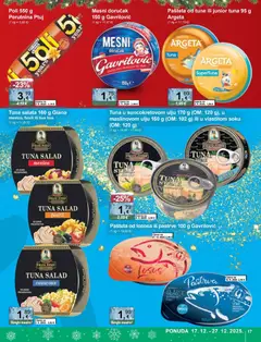 Katalog KTC - Pregled kataloga iz trgovine KTC, vrijedi od 17.12.2025 | Stranica: 17 | Proizvodi: Pašteta, Perutnina Ptuj, Tuna, Kus kus