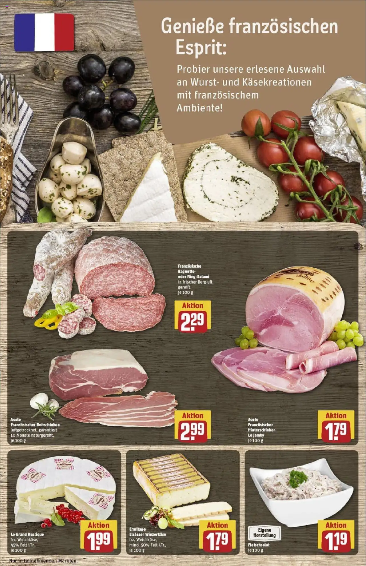 Rewe prospekt Bitburg	 - gültig ab dem 22.06.2025 | Seite: 11 | Produkte: Baguette, Wurst, Salami