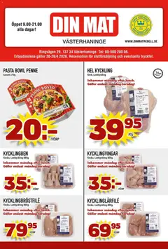 Din Mat erbjudanden - Förhandsvisning av reklamblad från butik Din Mat aktuell från 27.04.2026
