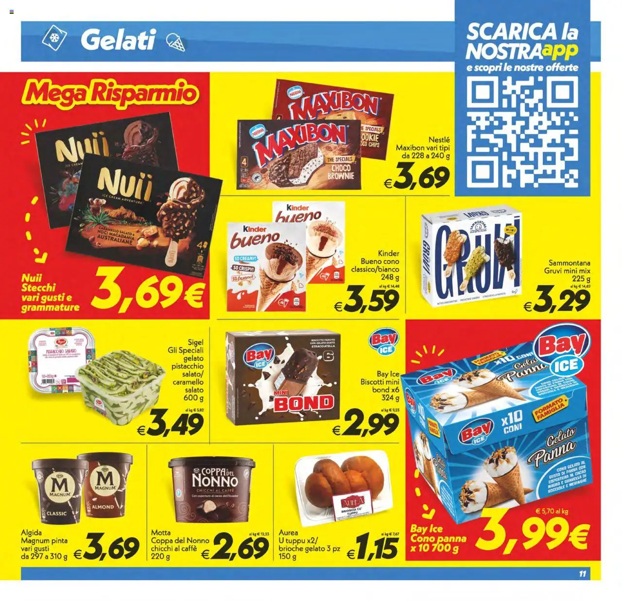 Volantino SuperConveniente del 13.06.2025 | Pagina: 11 | Prodotti: Panna, Biscotti, Nocciole, The